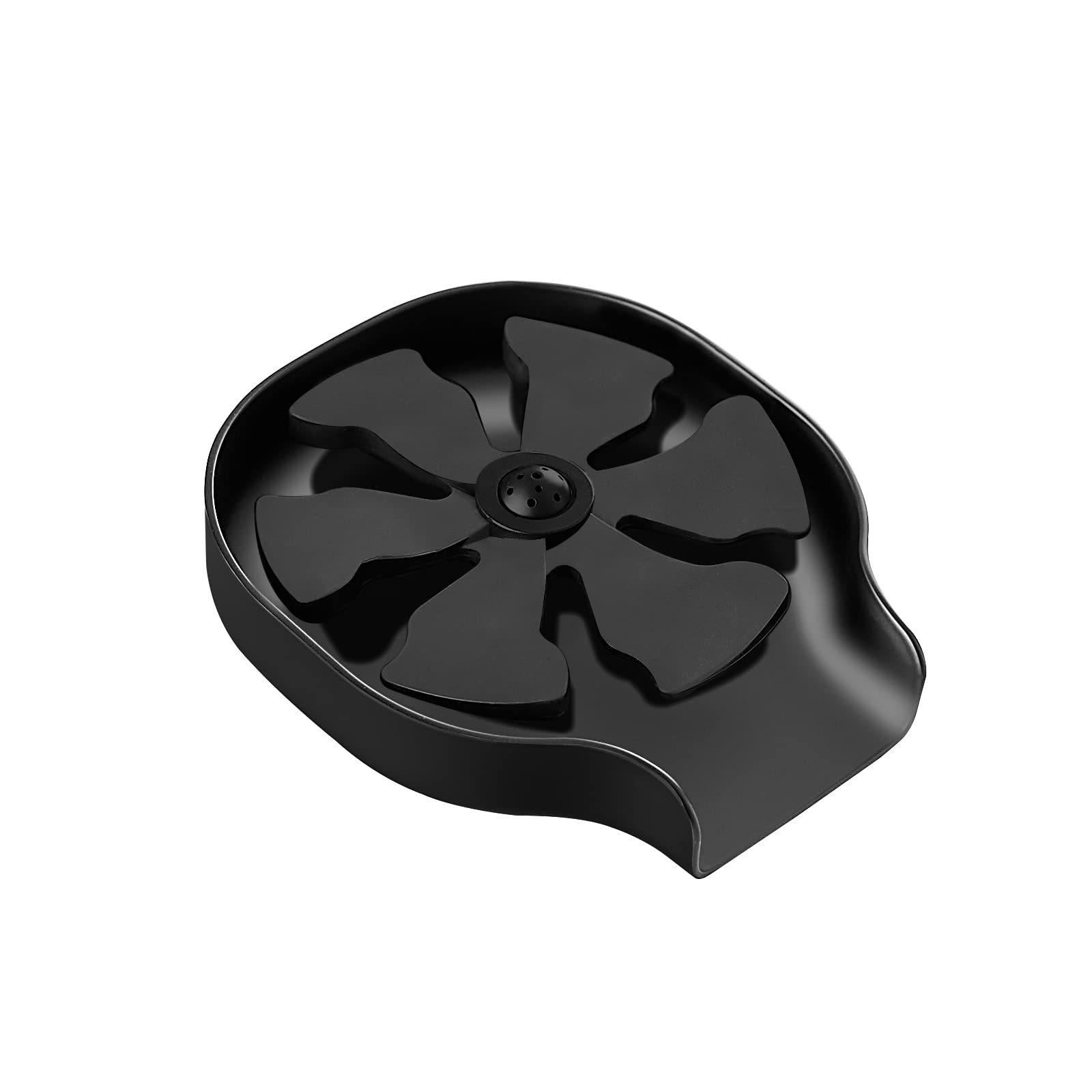 Hoimpro Stainless Steel Glass Rinser for Kitchen Sinks - Matte Black Faucet Mount Cup & Bottle Washer | Bar Accessory & Kitchen Sink Organizer | Perfect for Wine Glasses, Baby Bottles & Dish Cleaning