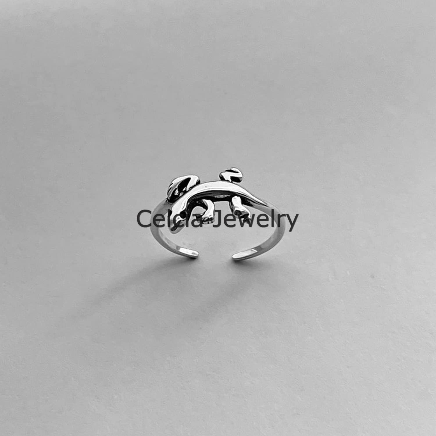 925 Sterling Silver Adjustable Lizard Toe Ring - Bohemian Reptile Pinky Ring for Women, Minimalist Metaphysical Jewelry, Perfect for Mothers Day Gifts & Boho Fashion Accessories - Size 7 (Ideal for Beach Parties, Yoga Sessions & Spiritual Healing)