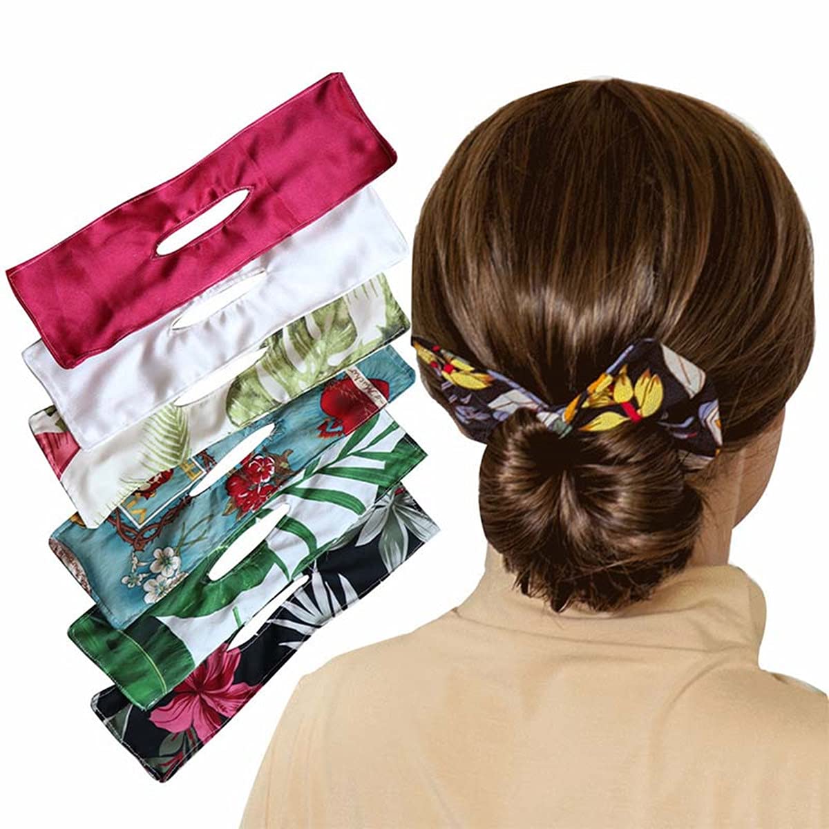 Deft Bun Magic Hair Bun Maker - Quick & Easy Hair Donut for French Twist, Updo, and Stylish Bun Hairstyles - Classy Multicolor Cloth Hair Clip (Black) | Perfect for Parties, Weddings, Work, and Everyday Fashion