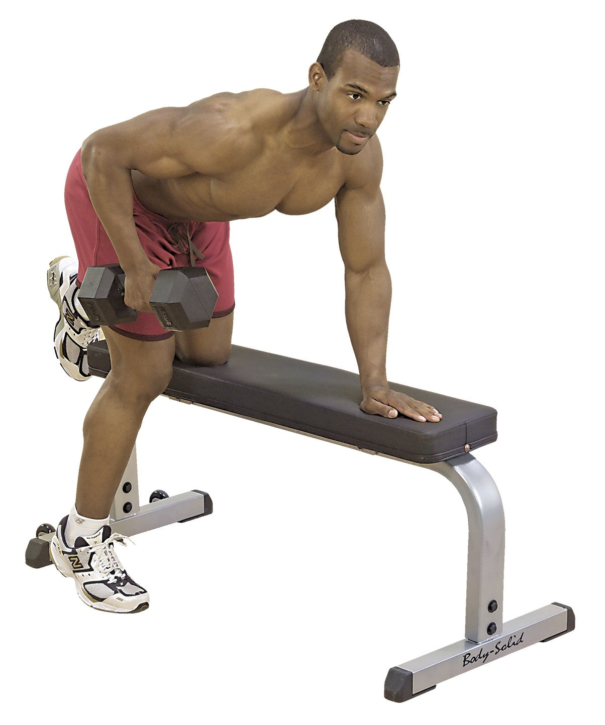 Adjustable Flat Weight Bench for Home Gym - Heavy Duty Workout Bench for Strength Training & Exercise - Perfect for Dumbbell Press, Sit-Ups & Full-Body Workouts
