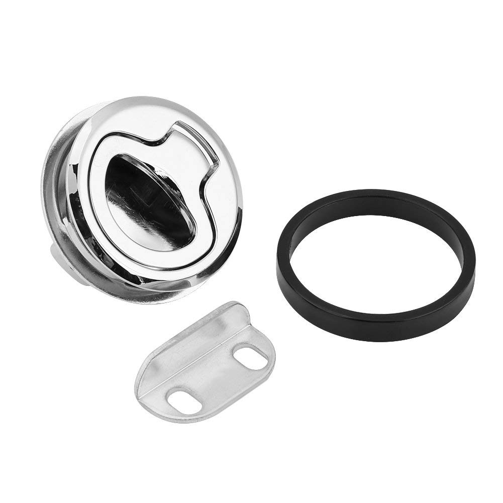 Stainless Steel Flush Pull Hatch Lock for RV Marine Boat - Durable Waterproof Security Access Door for Camper, Yacht & Travel Trailer