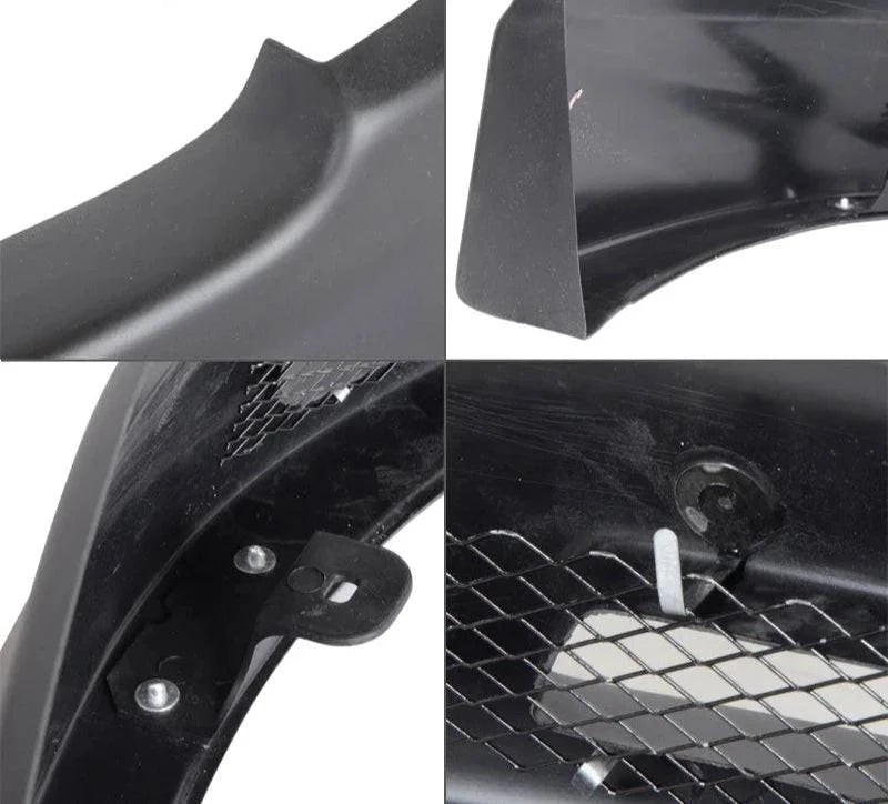 2009-2015 Mitsubishi Lancer ES B-Style Front Bumper Lip Spoiler - Unpainted PP Material for Enhanced Aerodynamics & Sporty Look | Perfect for Car Enthusiasts & Street Racing