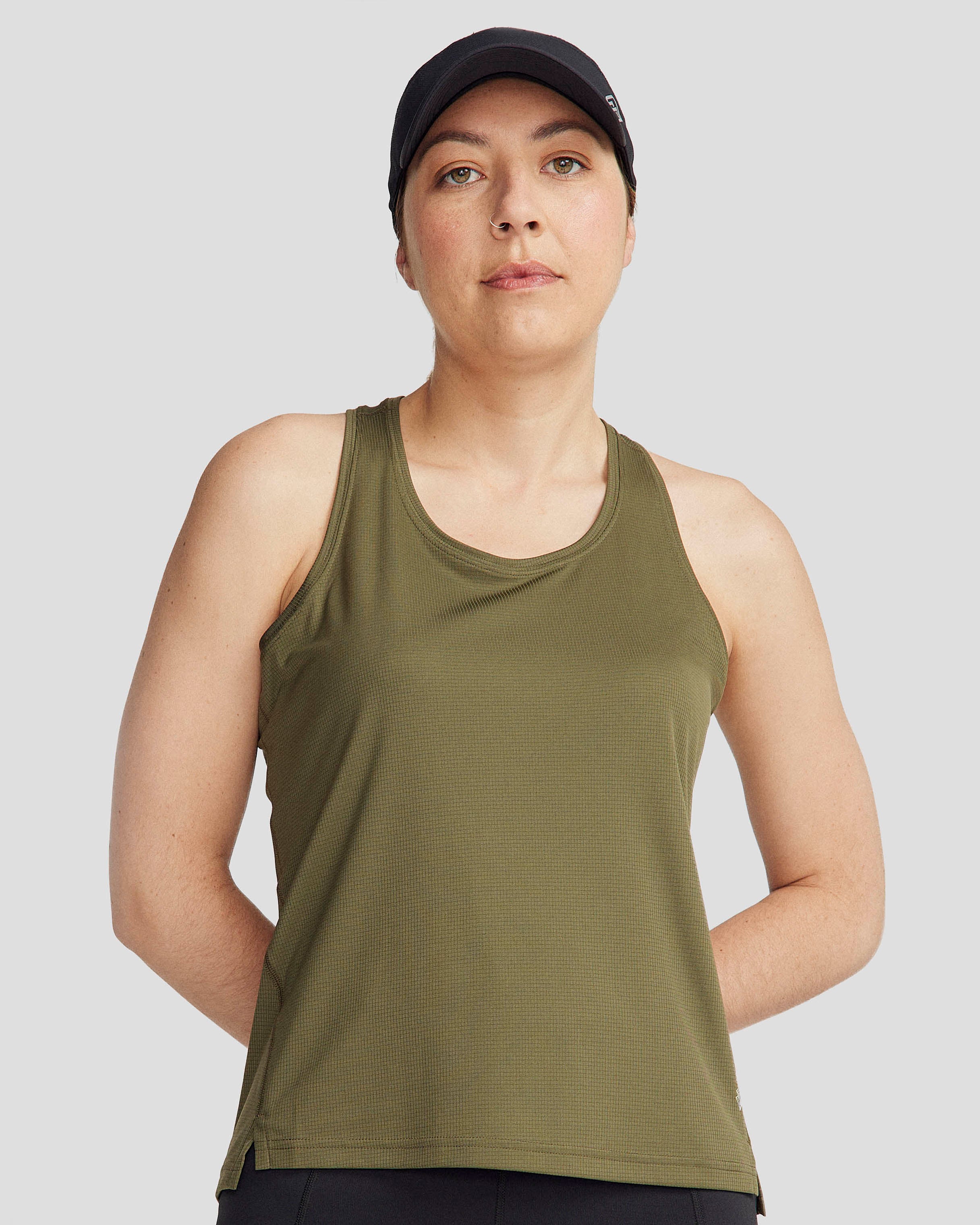 Women's Seeker Tank Top - Light Moss Green | Breathable Workout & Yoga Top for Women | Perfect for Gym, Running & Summer Outdoor Activities