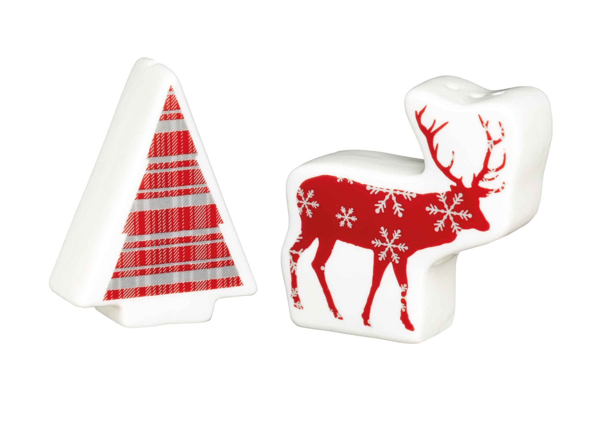 Kitchen Craft Christmas Novelty Salt and Pepper Shakers Set - Fun Holiday Seasoning Dispensers for Festive Dining & Home Decor