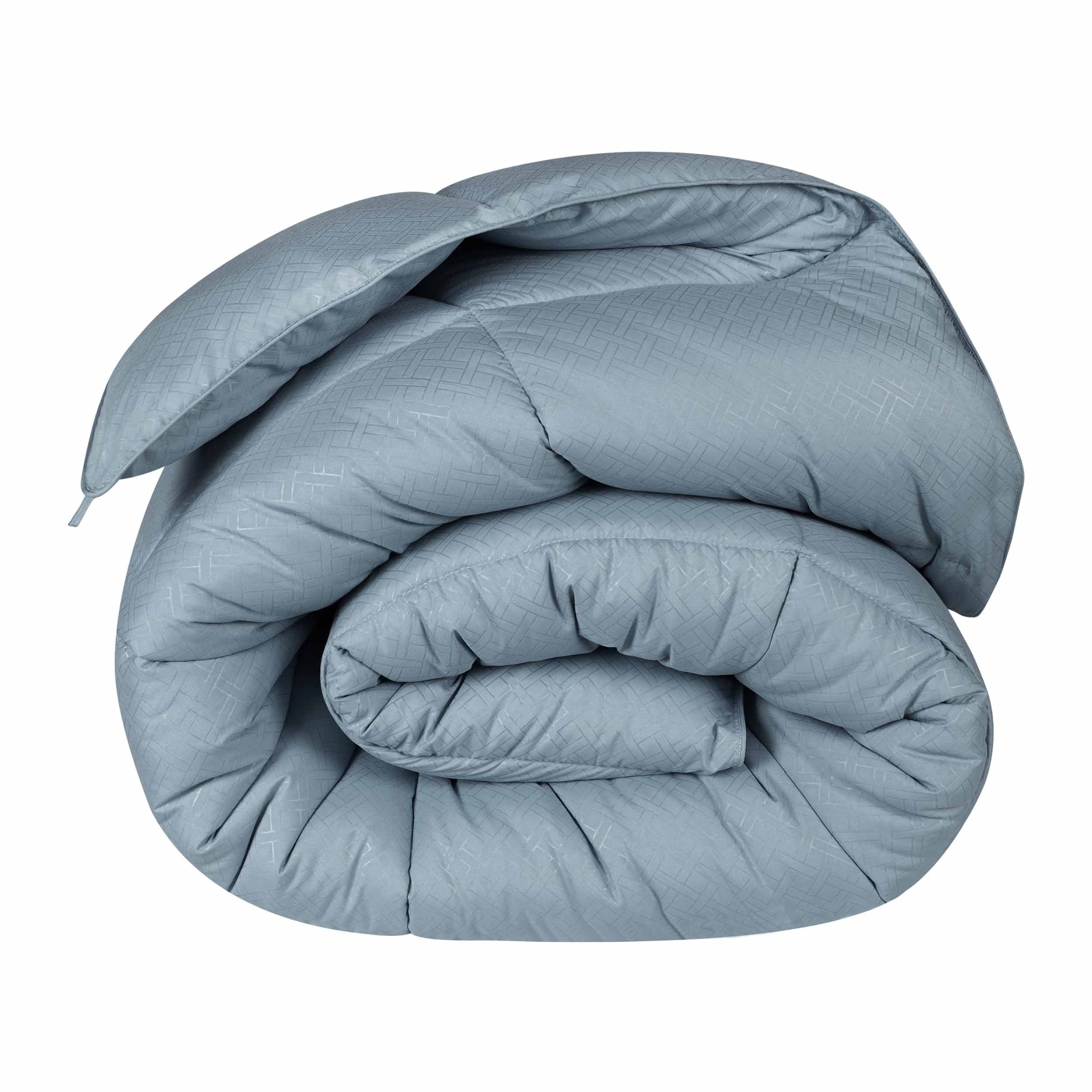 Luxury Basketweave Plush Down Alternative Comforter - Hypoallergenic & Breathable All-Season Bedding for Master Bedroom, Guest Room & Dorm
