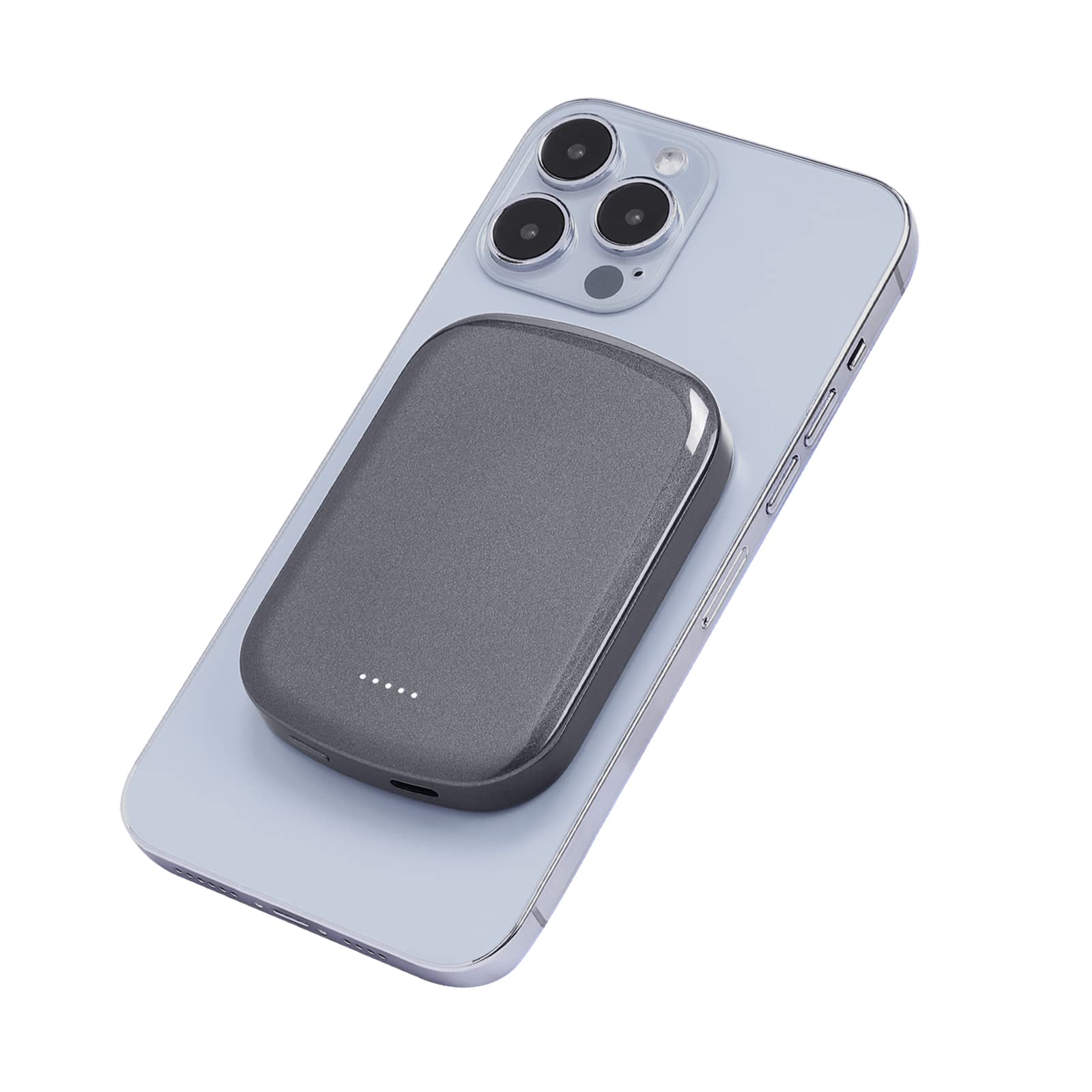 10000mAh Magnetic Wireless Portable Charger - 15W Fast Wireless & 20W USB PD Charging - Compatible with iPhone 12/13 Series, iPad, Samsung - Compact Power Bank for Travel, Office & Home Use (Space Gray)