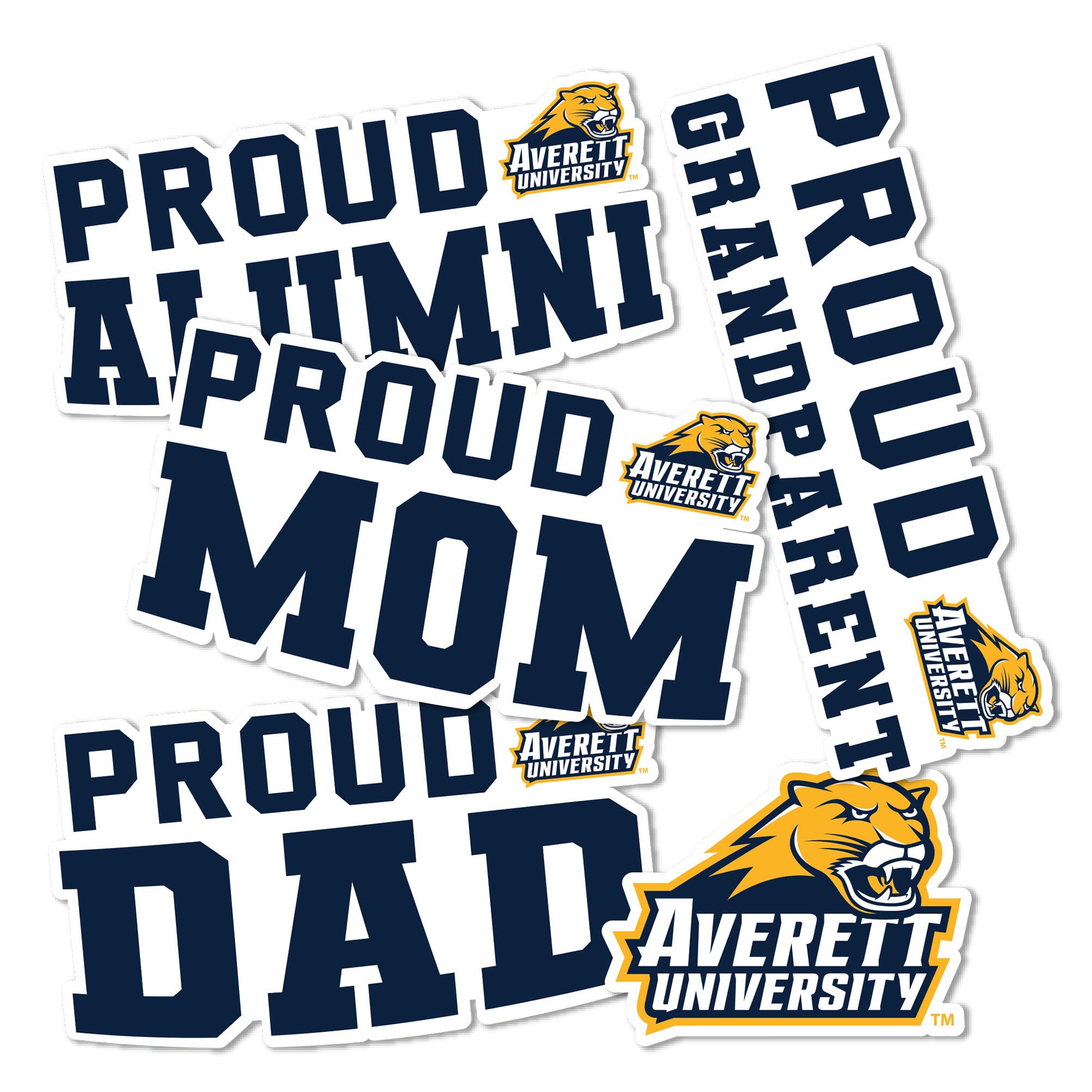 Desert Cactus Averett University Cougars Vinyl Decal Sticker - Waterproof Laptop, Water Bottle, Car, Scrapbook Decor - Family Full Sheet - Perfect for School Spirit, College Dorm, Office & DIY Crafts