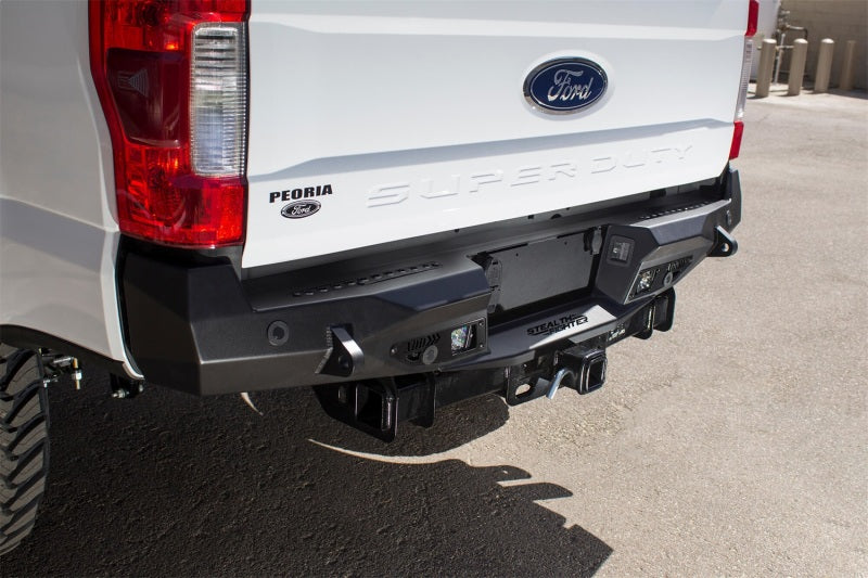 Addictive Desert Designs Stealth Fighter Rear Bumper for 2017-2018 Ford F-250 Raptor with Backup Sensor Cutout | Heavy-Duty Off-Road Protection & Towing Accessory