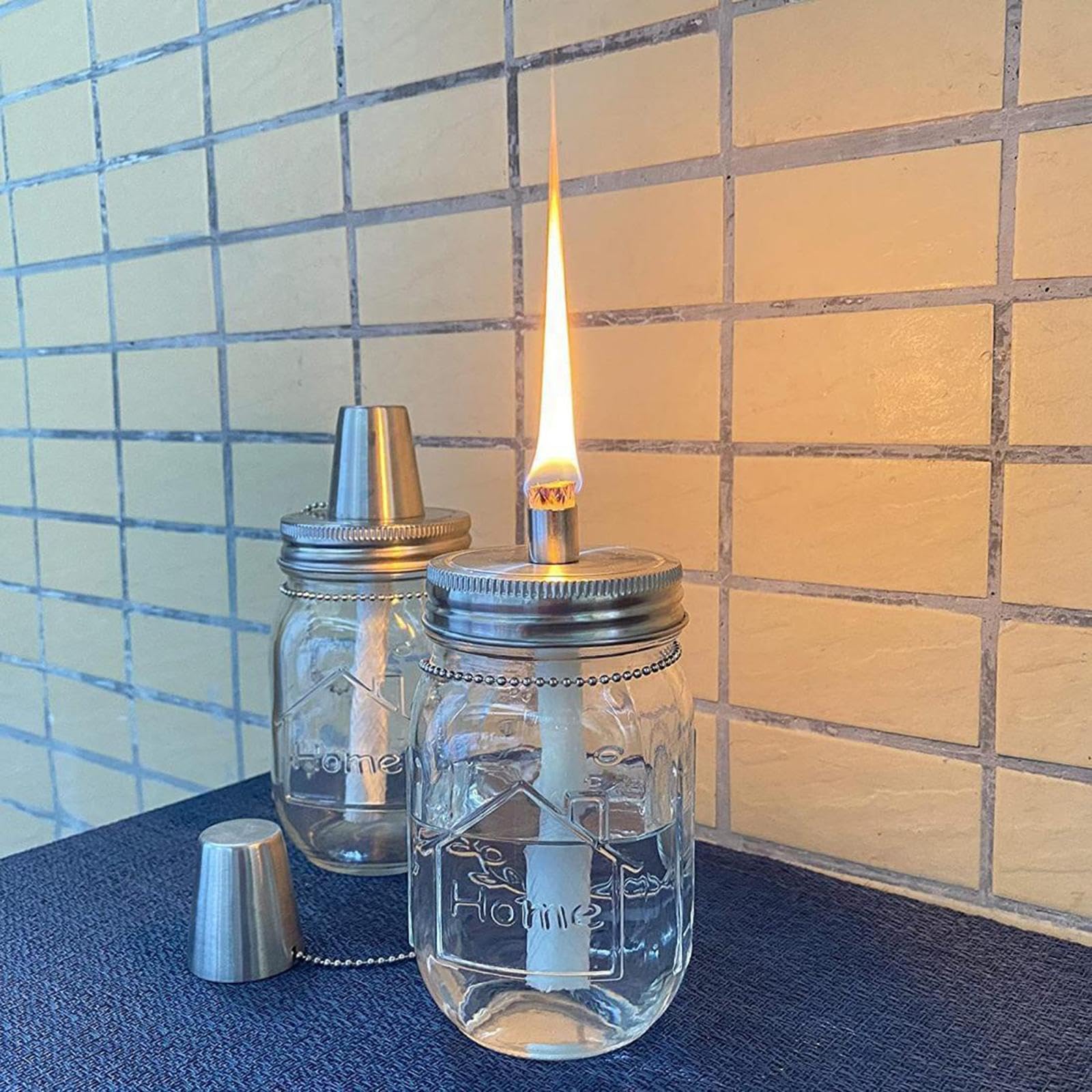 SAZ DEKOR 4X Premium Cotton Lamp Wicks - Replacement Wicks for Tiki Torches, Candle Making & Outdoor Garden Lights - Perfect for DIY Candles, Patio Decor & Backyard Parties