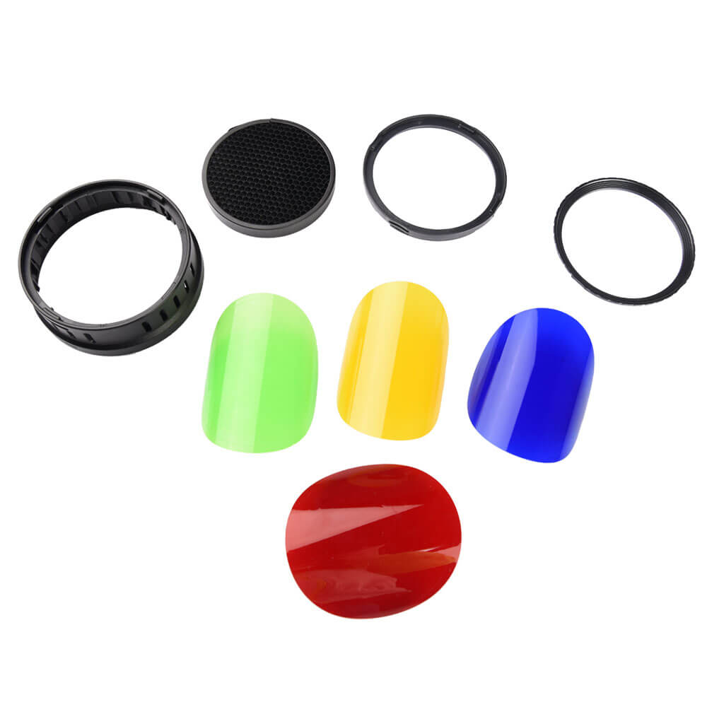 AD400Pro Barndoor Kit - 4 Leaf Light Control for Outdoor Photography & Studio Flashes | Perfect for Portraits, Product Shots & Creative Lighting Effects