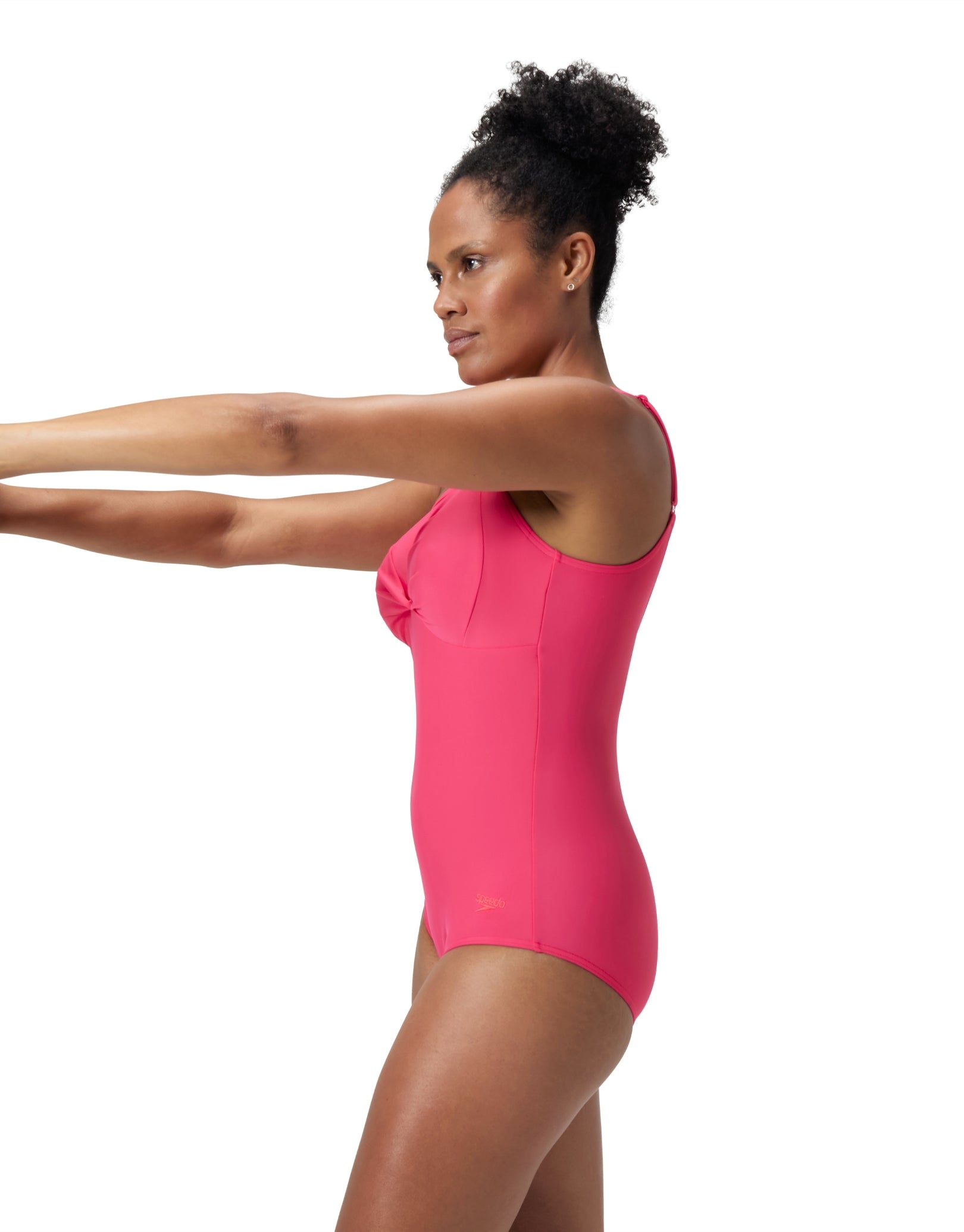 Shaping Cross Knot Swimsuit - Dark Pink | Sexy One-Piece Bathing Suit for Women | Perfect for Beach, Pool & Summer Vacations