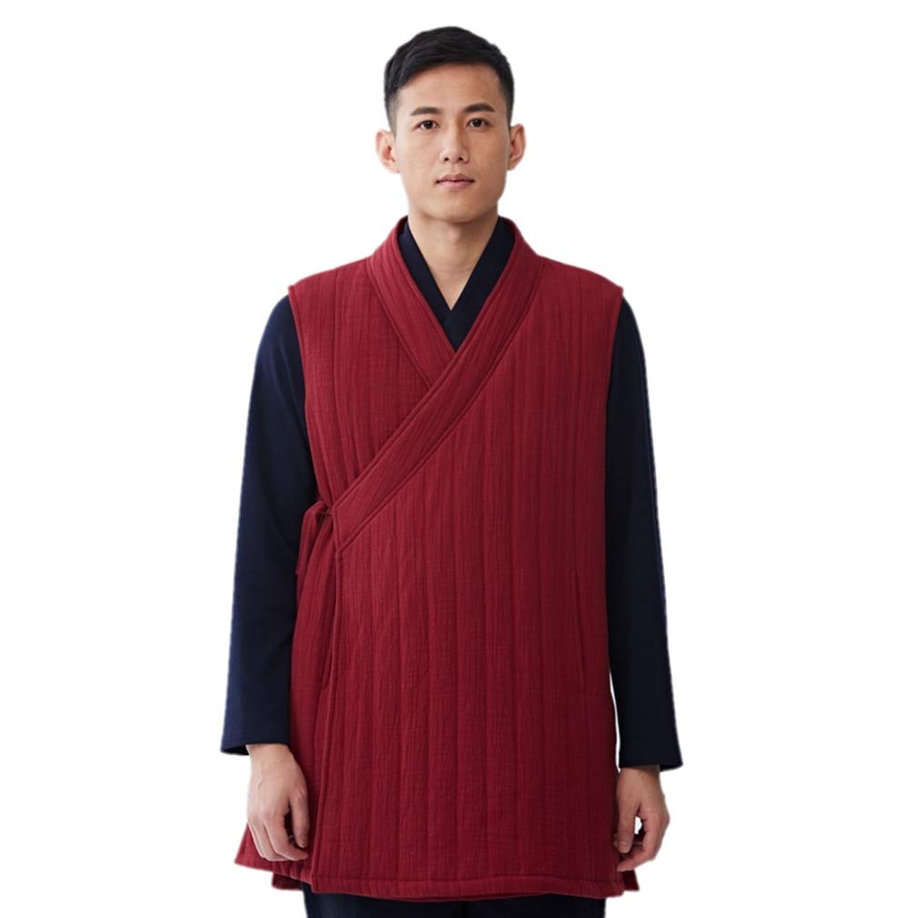 ZanYing Traditional Cotton Vest for Women & Men - Winter Zen Buddhist Meditation Vest - Perfect for Yoga, Meditation, and Spiritual Retreats