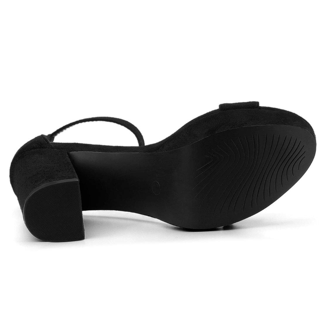 Allegra K Women's Chunky Heel Ankle Strap Platform Sandals - Comfortable & Stylish for Parties, Weddings & Night Out