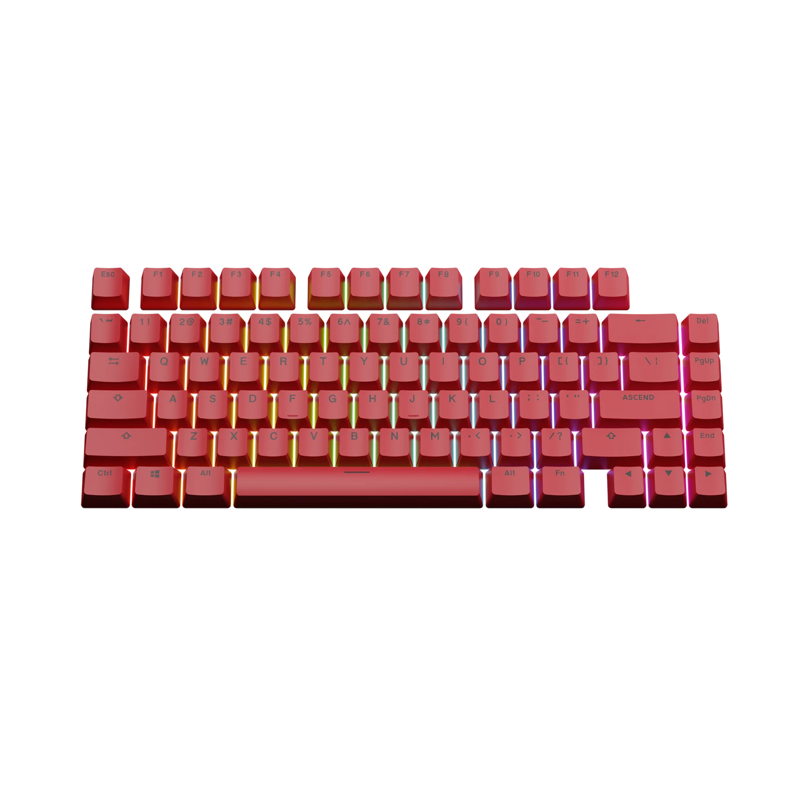 Revive Red Keycaps for Mechanical Keyboards - Durable ABS Keycaps for Gaming & Typing - Perfect for PC, Mac & Laptop Keyboards