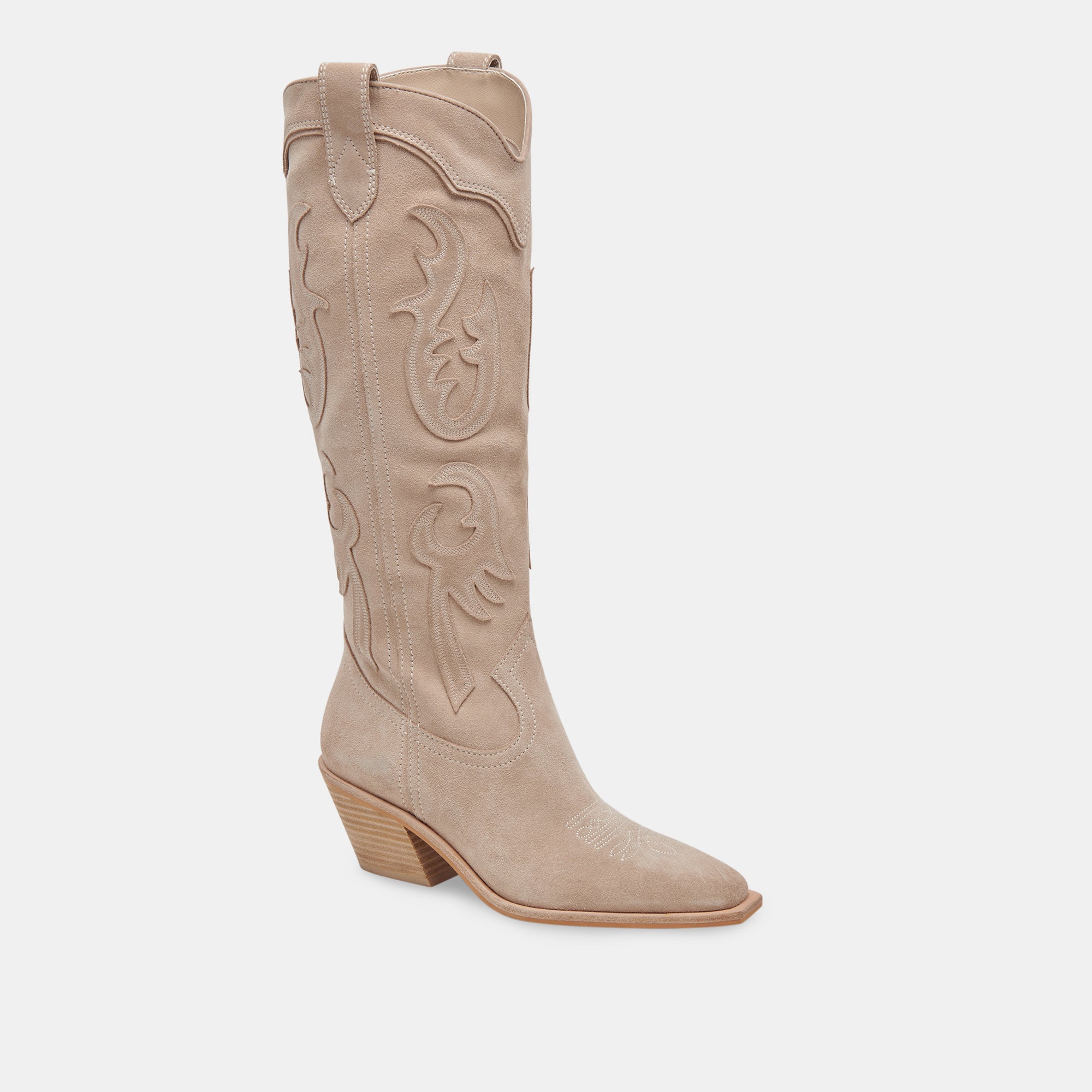 SAMSIN Women's Taupe Suede Boots - Comfortable Ankle Booties for Fall & Winter | Casual, Office & Outdoor Wear