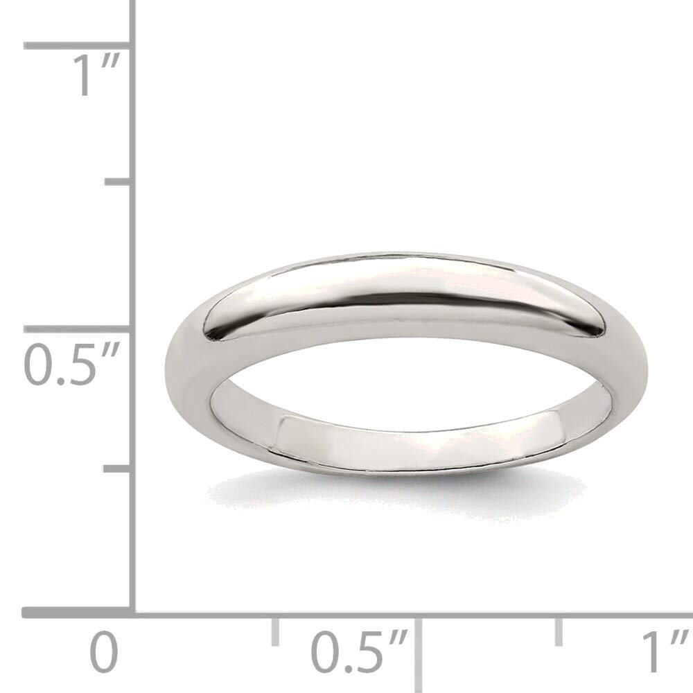Bonyak Sterling Silver Stackable Ring Size 8 for Women's Fashion