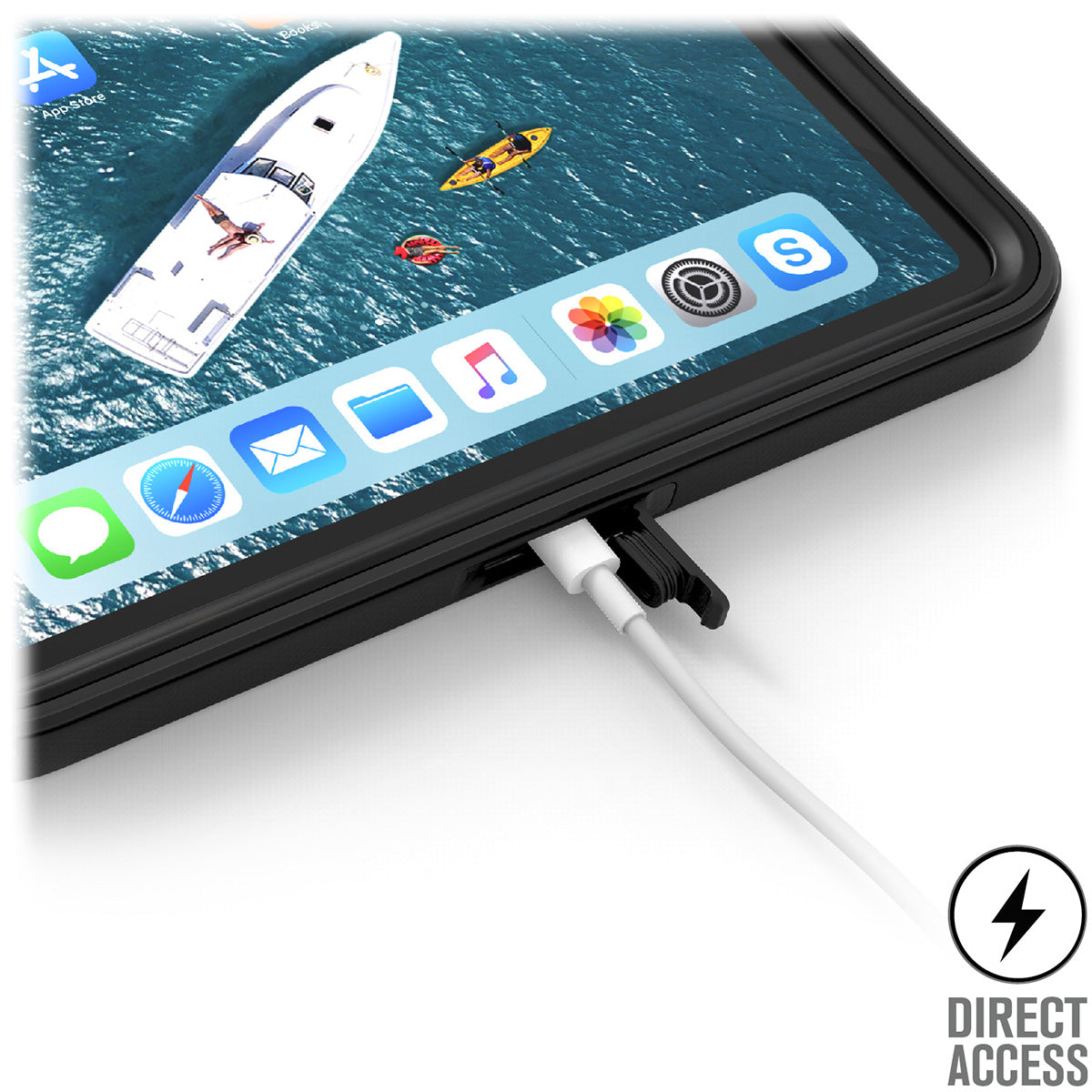 iPad Pro 3rd Generation 12.9-inch Waterproof Protective Case - Shockproof Cover for Swimming, Beach & Outdoor Activities