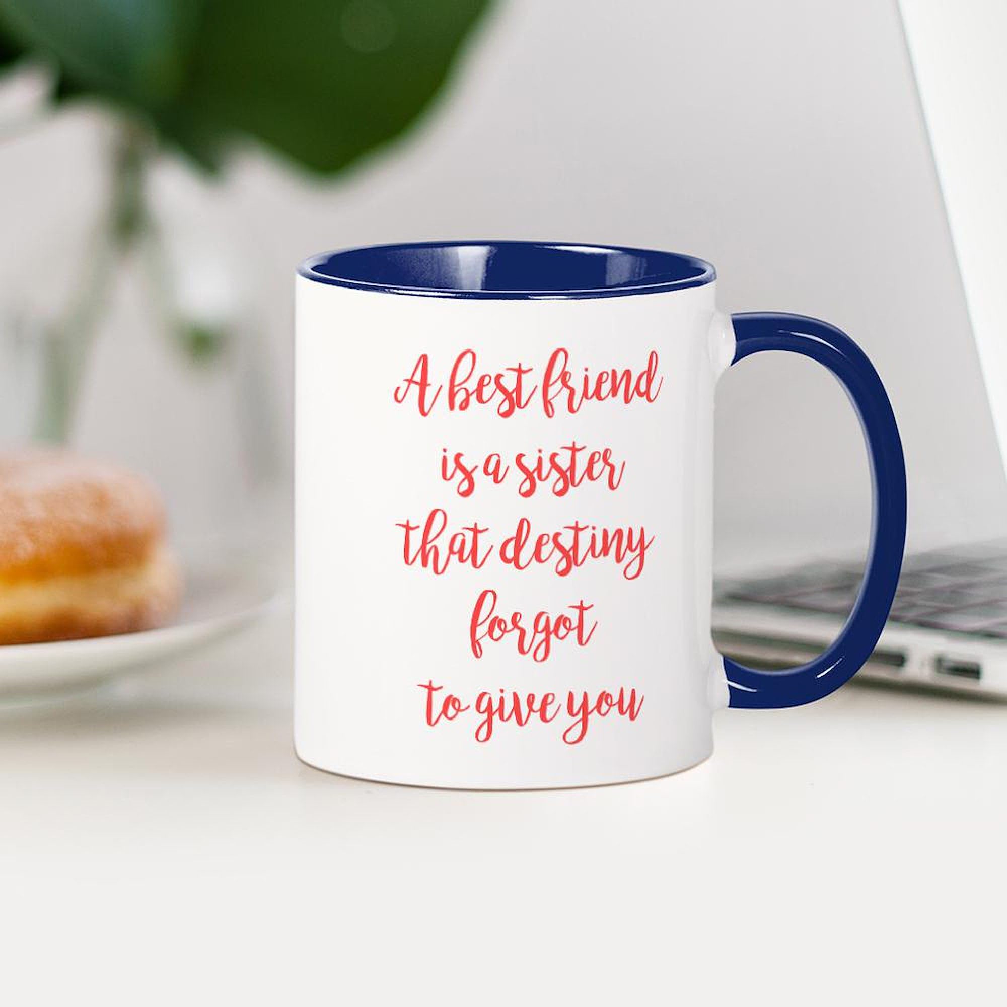 Best Friend Sister 11 oz Ceramic Coffee Mug - Perfect for Gifts, Office Use & Cozy Home Mornings