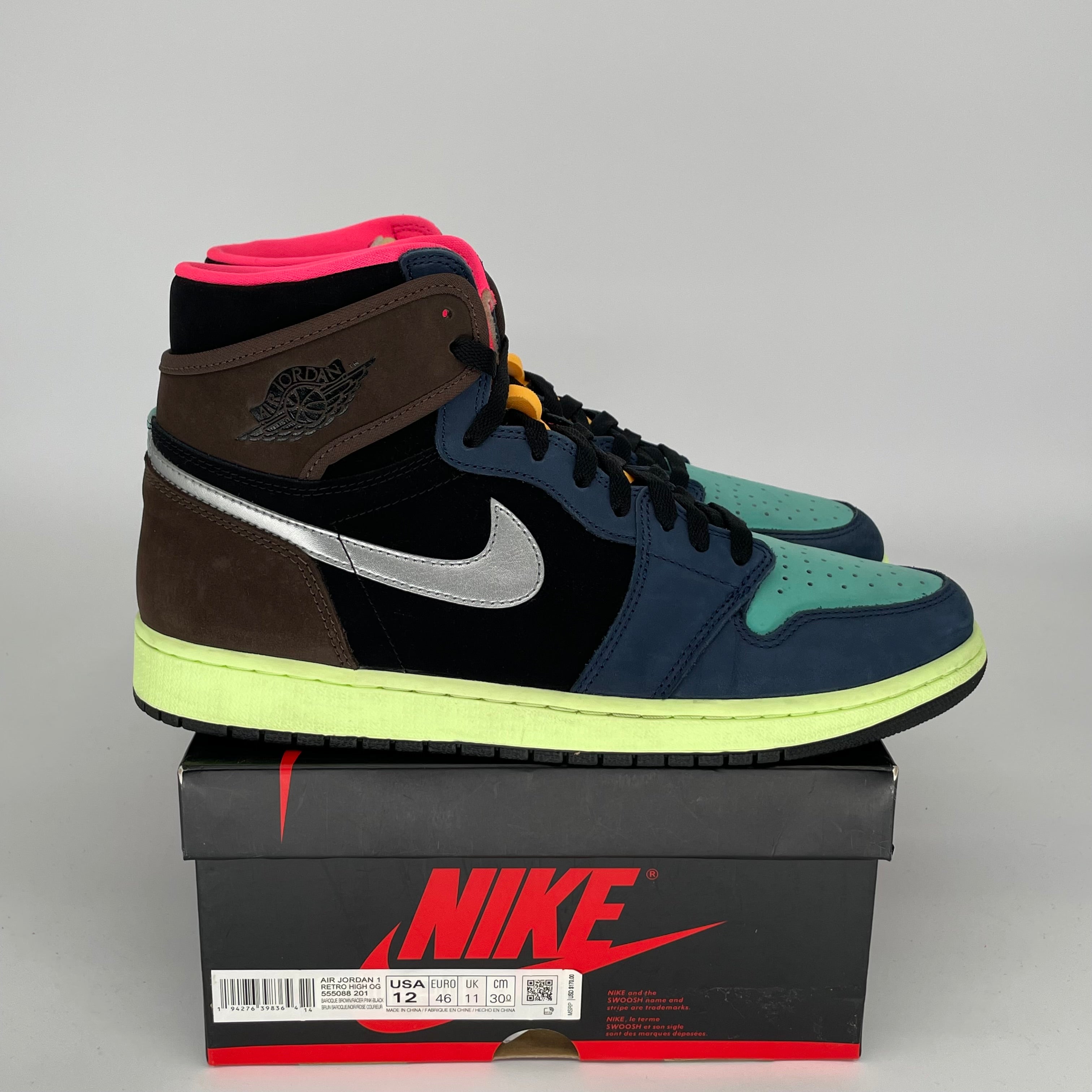 AIR JORDAN 1 BIO HACK Sneakers Men's Size 12 - Retro Basketball Shoes 555088-201 | Streetwear Fashion & Casual Wear for Sneakerheads