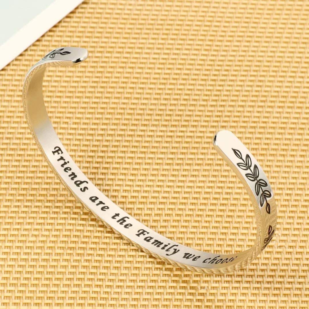 Inspirational Quote Mantra Bracelets for Women & Girls - Funny Motivational Jewelry Gift for Best Friend, Mom, Daughter, Sister (Birthday, Mother's Day Present) - Comes in Gift Box | Perfect for Daily Wear, Yoga, Meditation & Positive Affirmations