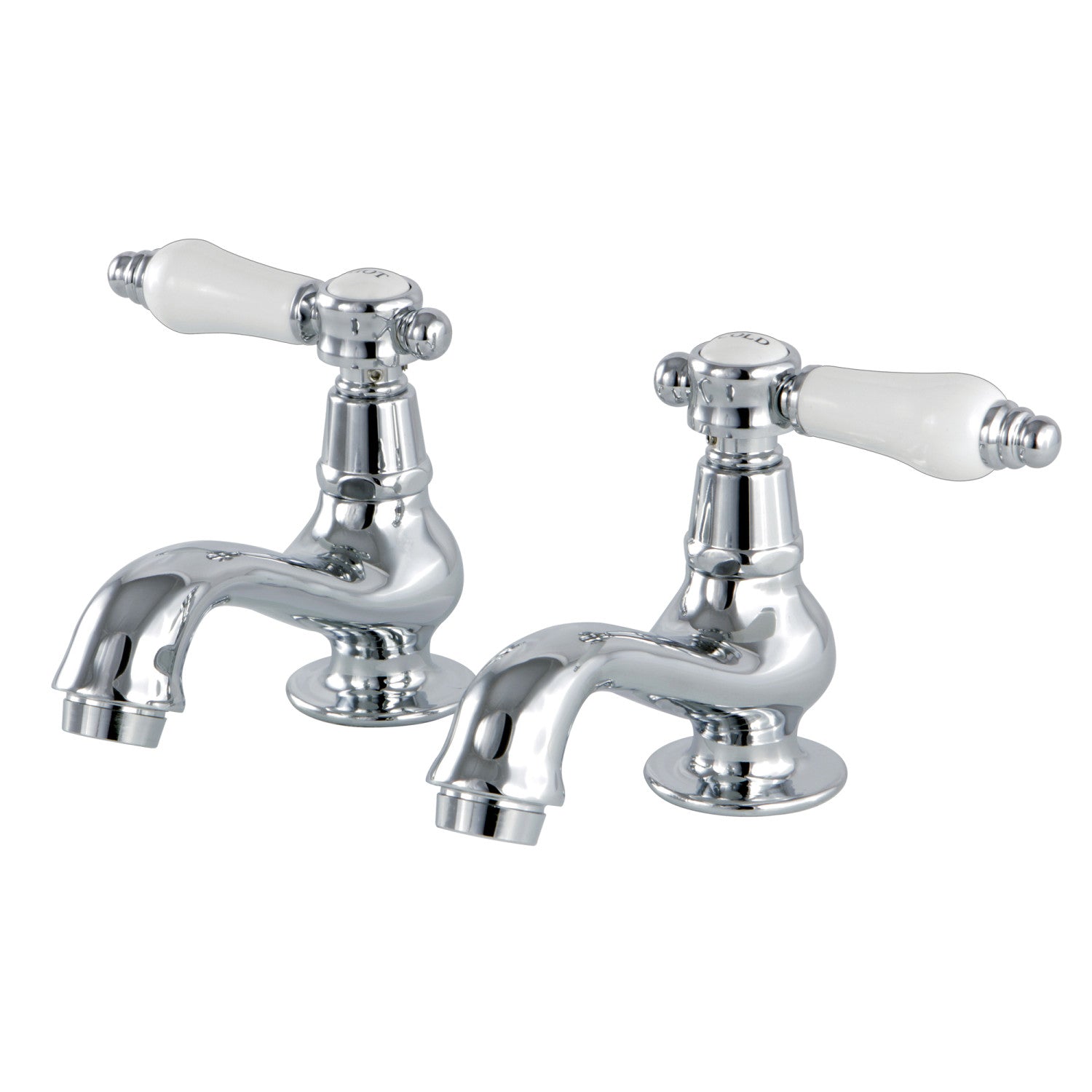 Bel Air KS1101BPL Two Handle Deck Mount Bathroom Sink Faucet, Polished Chrome Finish - Perfect for Modern Bathrooms & Powder Rooms