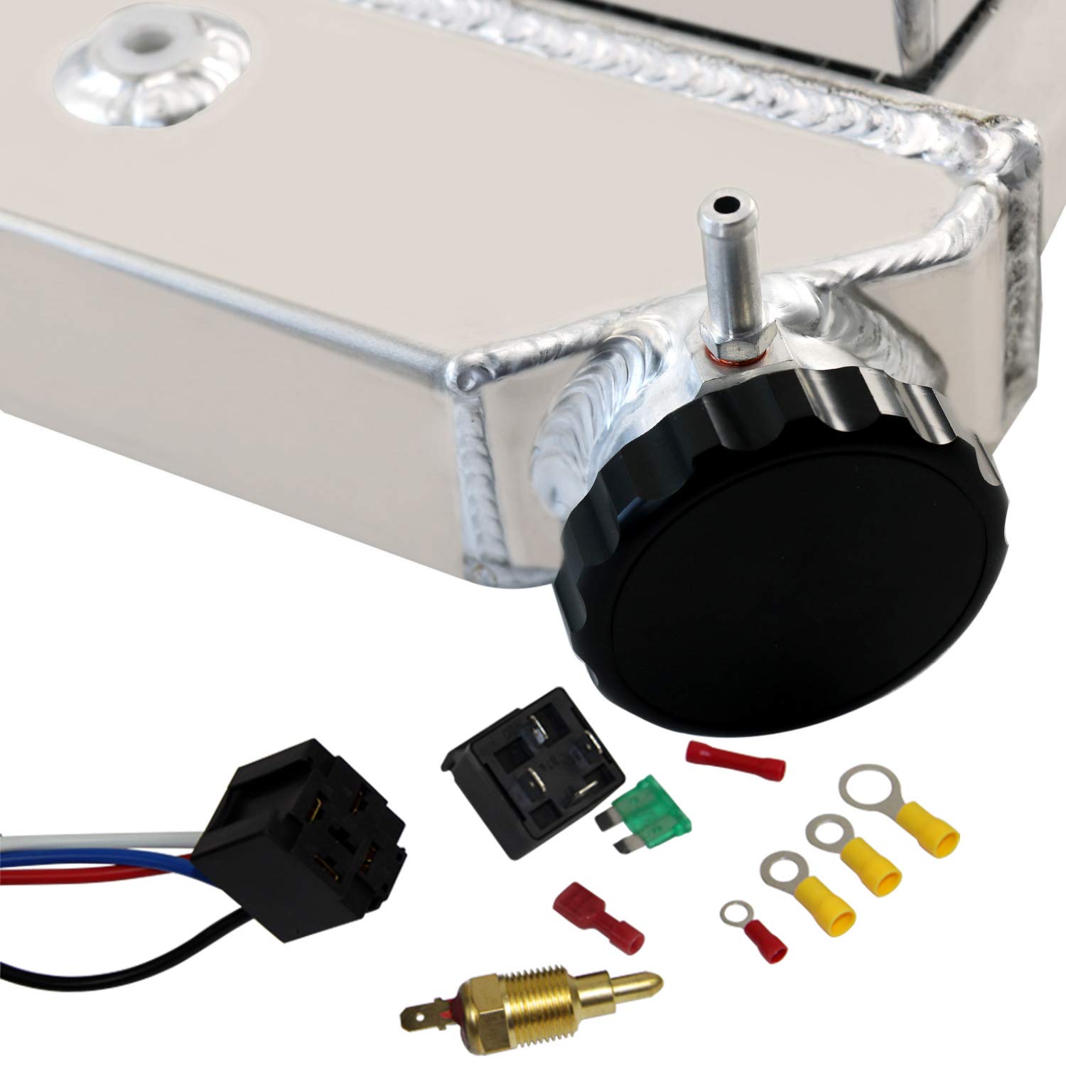High-Performance Aluminum Radiator Shroud Fan for 68-74 Chevy Nova, 70-81 Camaro, 75-87 El Camino | Compatible with Buick, Oldsmobile, Pontiac, Chevelle, Omega, Skylark, LeMans, Malibu, Impala, LeSabre | Perfect for Engine Cooling & Performance Upgrades