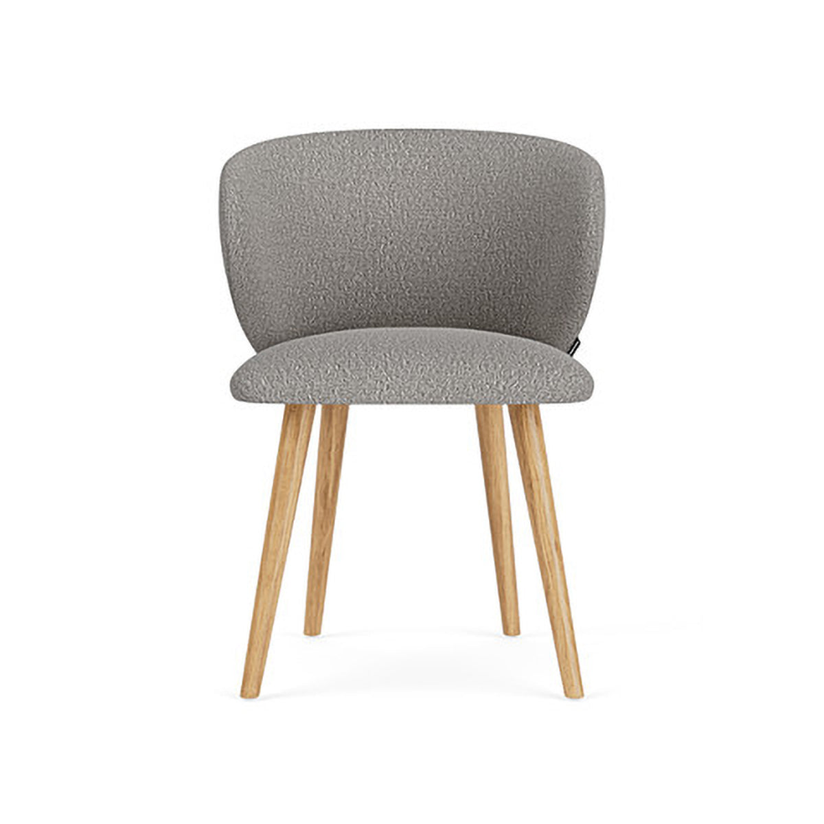 Ellie Boucle Dining Chair - Modern Upholstered Accent Chair for Kitchen, Dining Room, or Office - Soft Textured Fabric & Sturdy Wooden Legs - Perfect for Home Decor & Entertaining
