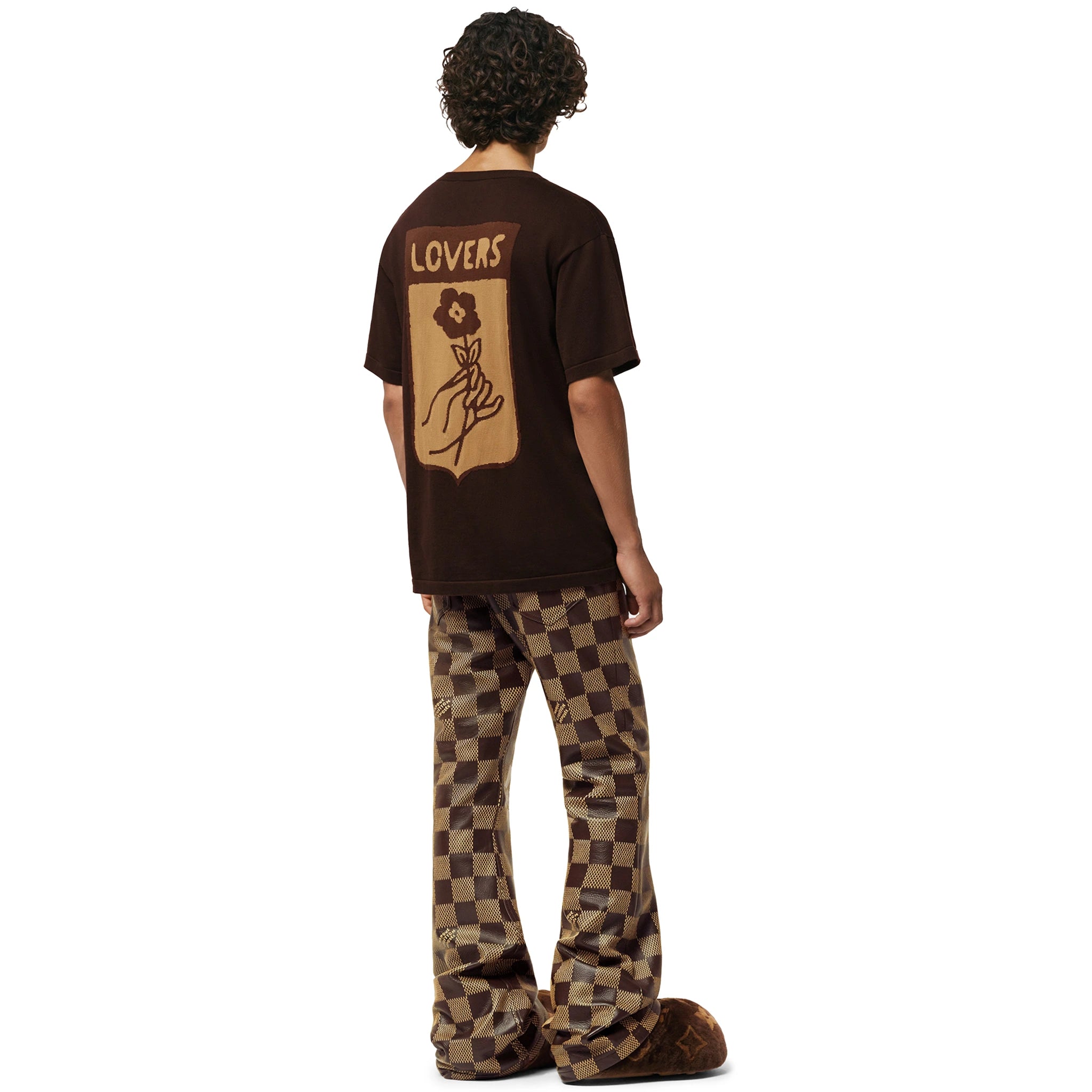 Louis Vuitton Cotton Trunk Print Sienna Brown T-Shirt for Men - Luxury Graphic Tee for Casual Wear & Street Style Outfits
