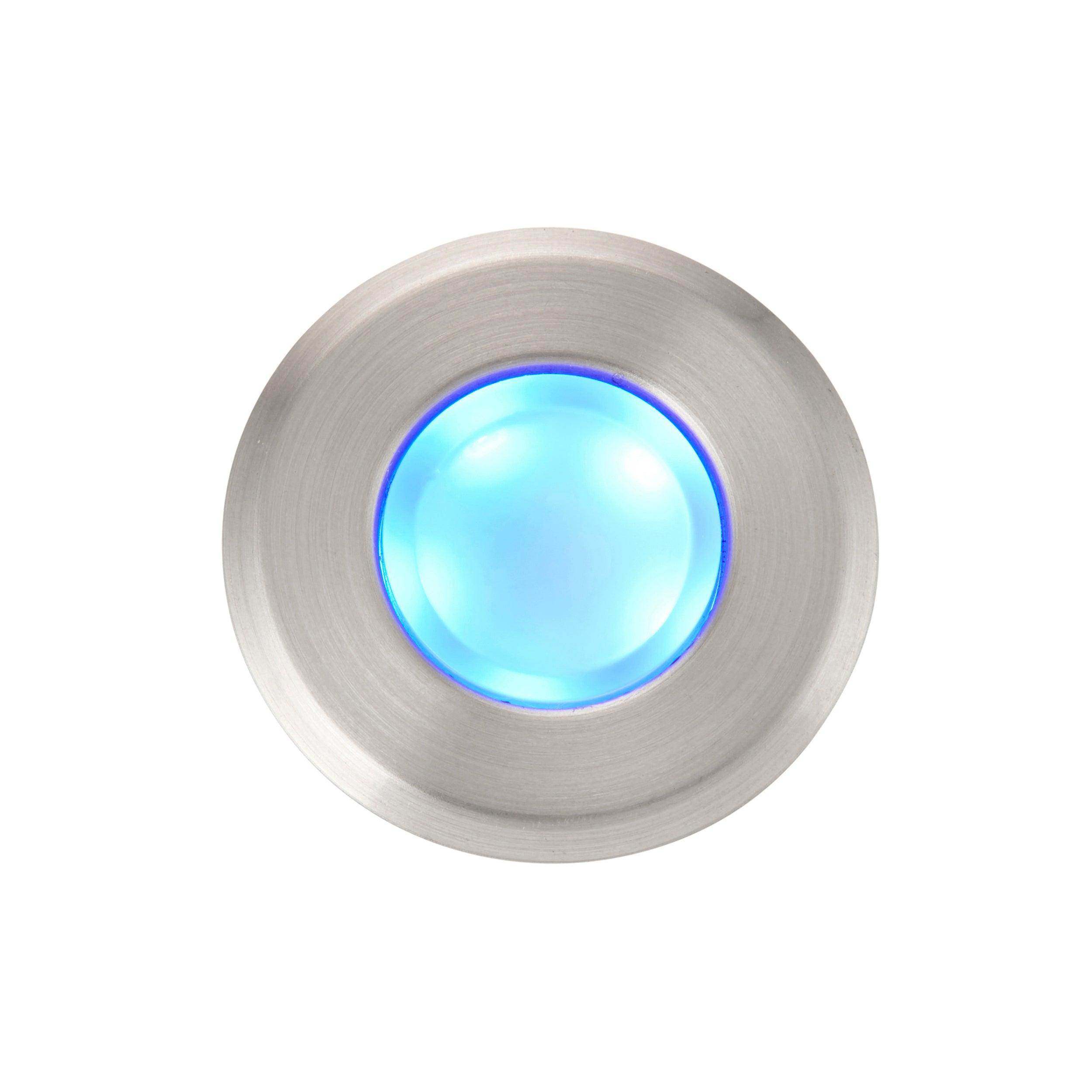 Waterproof Cove Blue LED Deck Light 0.8W IP67 Outdoor Landscape Lighting for Pool, Patio, Garden, and Pathway Illumination