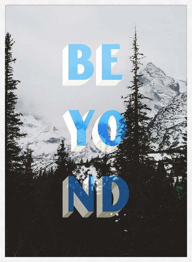 Beyond Typography Woodland Print - Rustic Woodland Wall Art for Home Decor, Nursery & Office - Perfect for Farmhouse, Boho & Nature-Inspired Interiors
