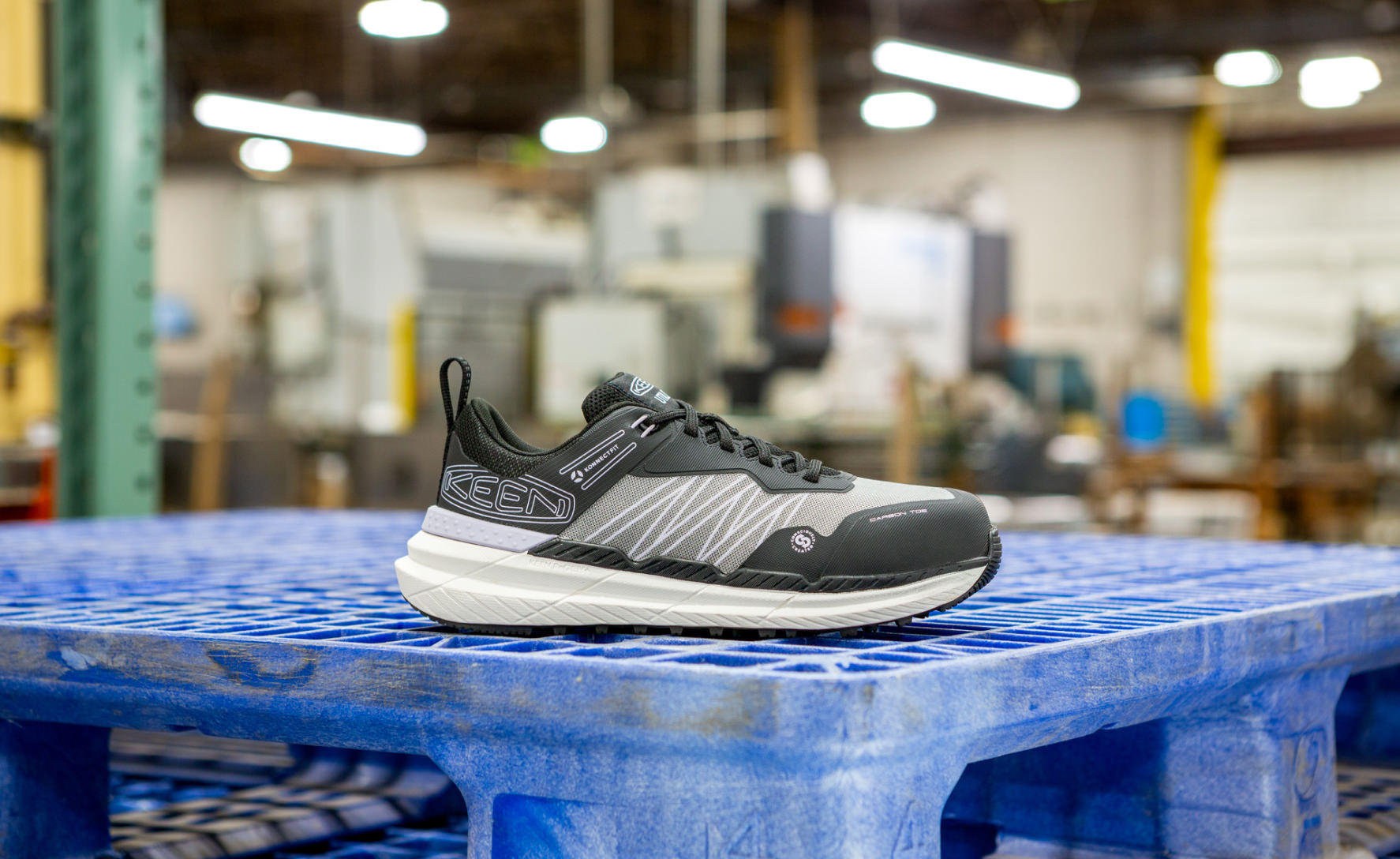 Women's Speedworks Carbon Toe Work Sneakers - Slip Resistant, Lightweight & Comfortable for Nurses, Waitresses & Healthcare Workers | Thistle/Black
