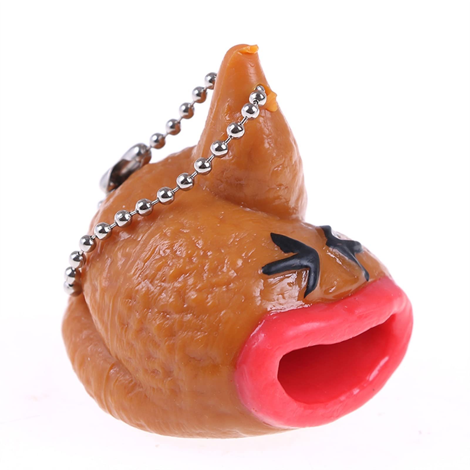 Funny Poop Emoji Keychain - Novelty Prank Toy with Pop-Out Tongue for Kids & Adults - Stress Relief Gag Gift for Parties, Office Pranks & Everyday Fun