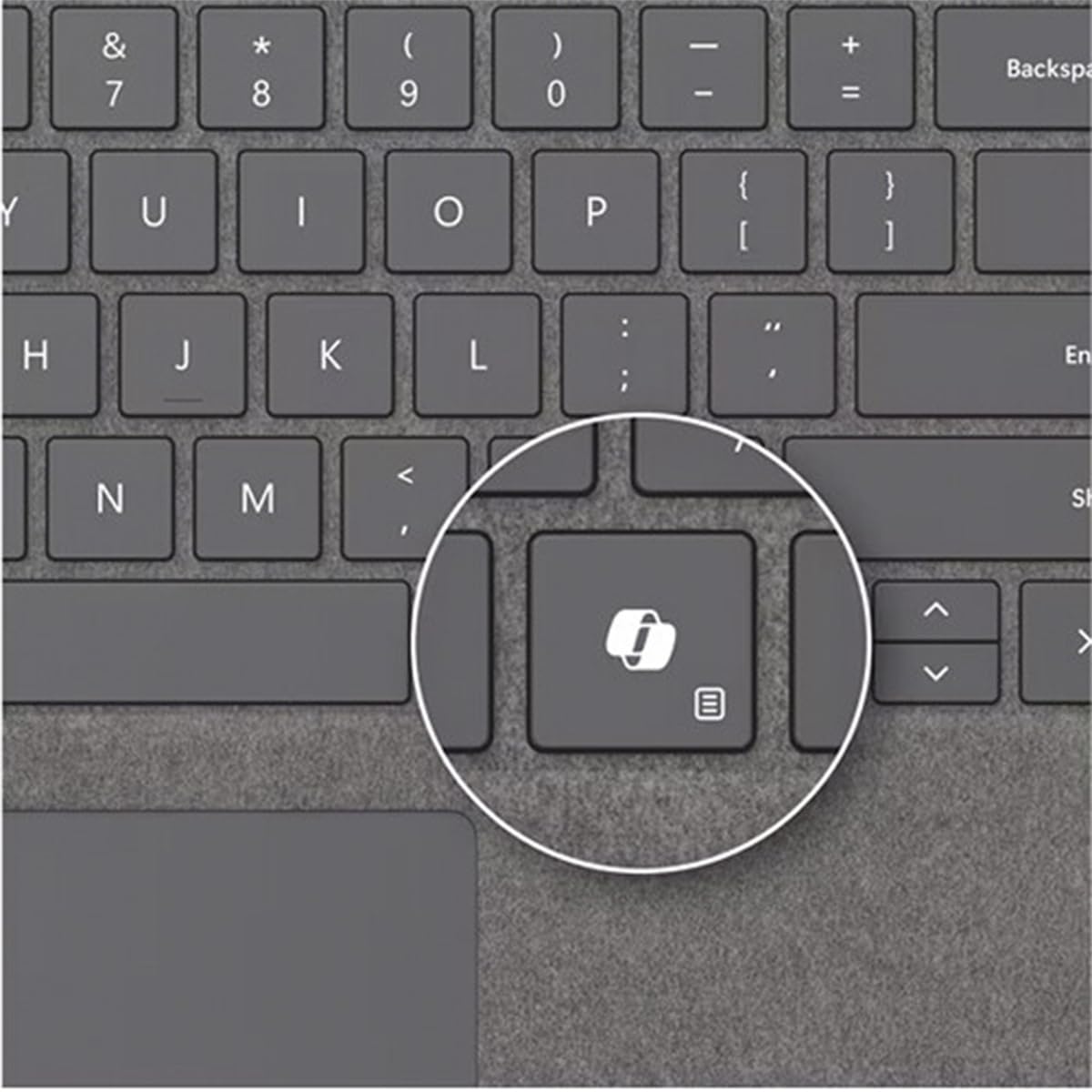 Microsoft Surface Pro Keyboard Cover Case - Slim & Lightweight Black Protective Keyboard for Surface Pro 7/6/5/4/3 - Perfect for Work, Travel & Home Office Use