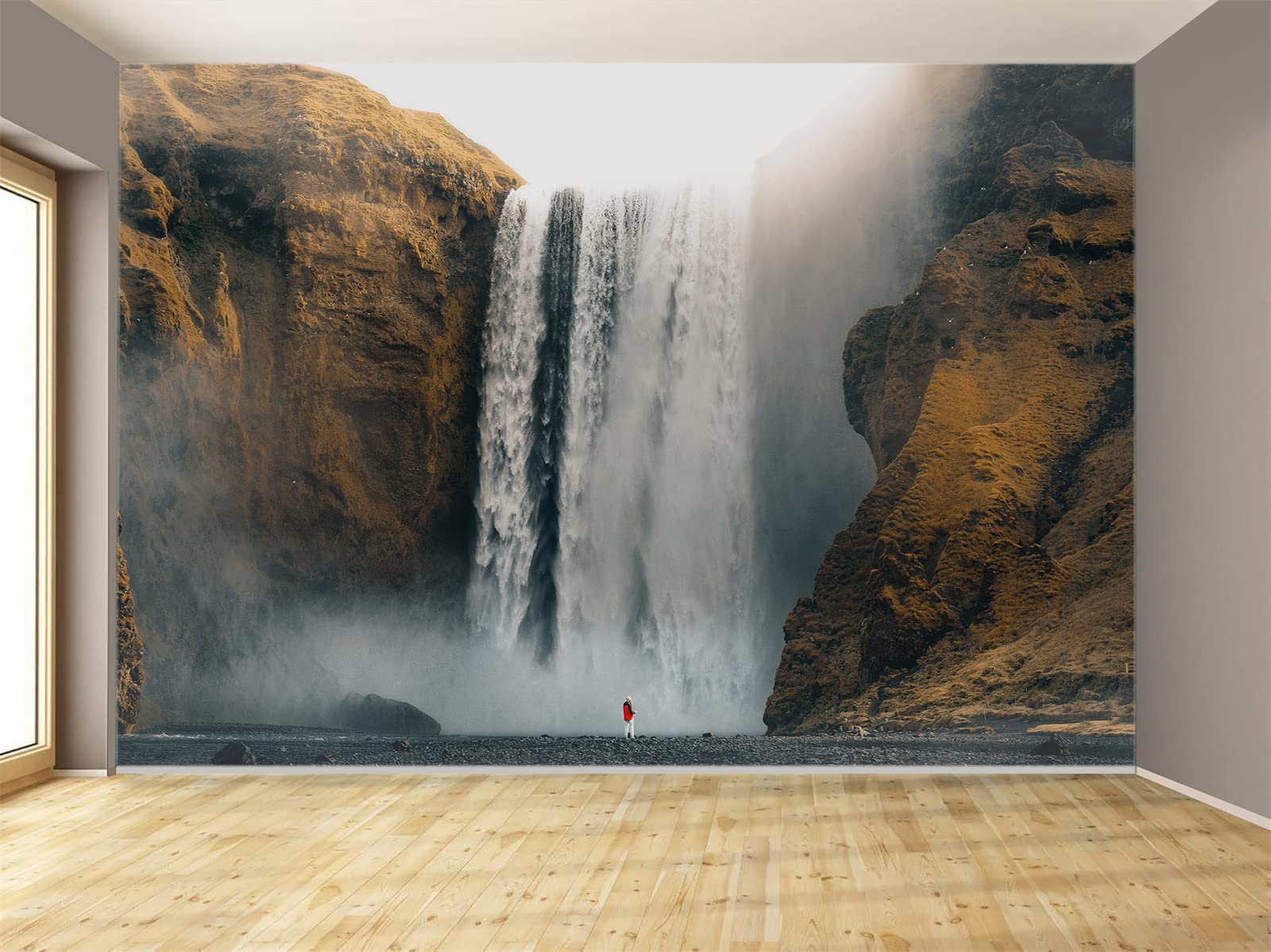 Stunning Nature Landscape Waterfall & Mountains Wall Mural - Extra Large 158