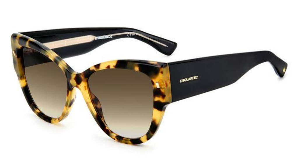 DSQUARED2 D2 0016/S Sunglasses - Polarized Aviator Style for Men & Women - UV Protection for Outdoor Activities, Driving & Fashion