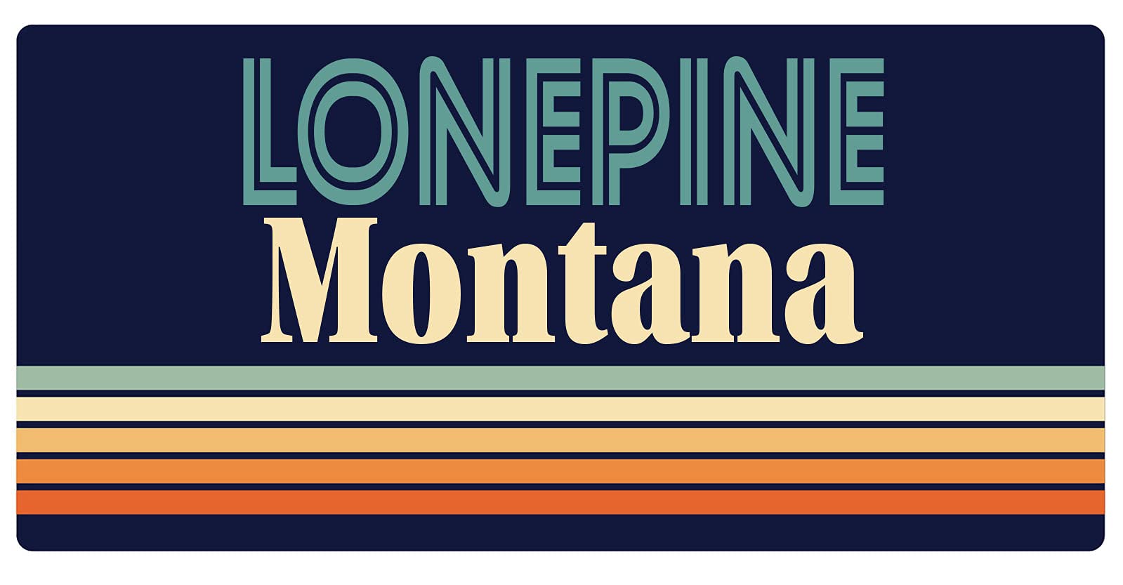 Vintage Montana Landscape Fridge Magnet - 5 x 2.5 Inch Retro Design Souvenir for Refrigerator, Office & Home Decor - Perfect for Travel Memories, Gift Giving & Collectors