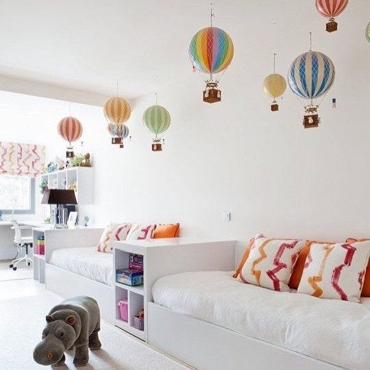Authentic Royal Aero Lavender Hot Air Balloon Hanging Decor - 22 Inch Handmade Home Decoration for Nursery, Bedroom & Party Decorations