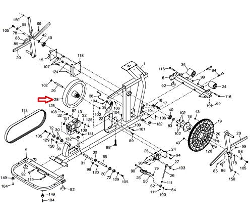 Hydra Fitness Exchange Flywheel 307096 - Compatible with FreeMotion E 9.0 Elliptical Machine | Replacement Part for Home Gym Equipment | Perfect for Cardio Workouts and Fitness Training