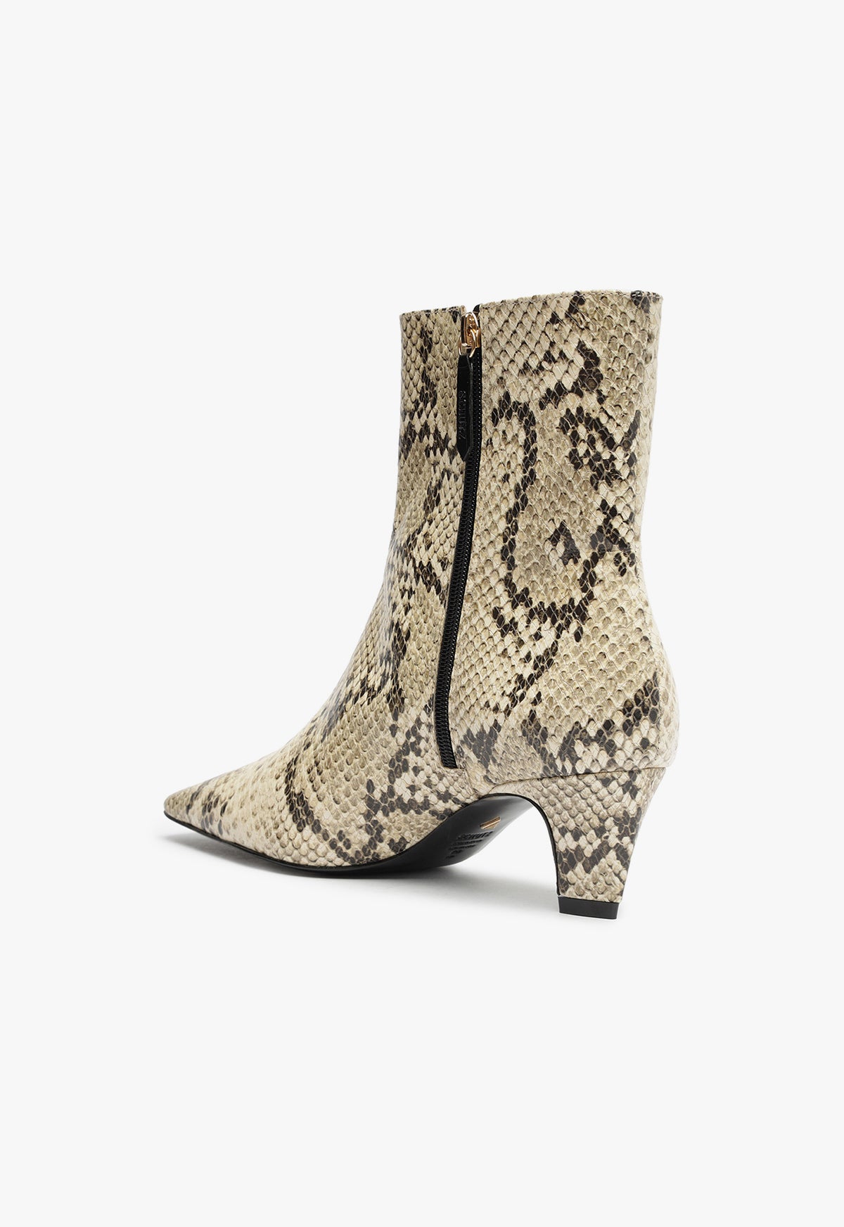 Dellia Leather Bootie Women's Mid Heel Ankle Boots - 2.4 Inch Heel Height, Style S2206900020001 | Perfect for Office, Party & Casual Wear