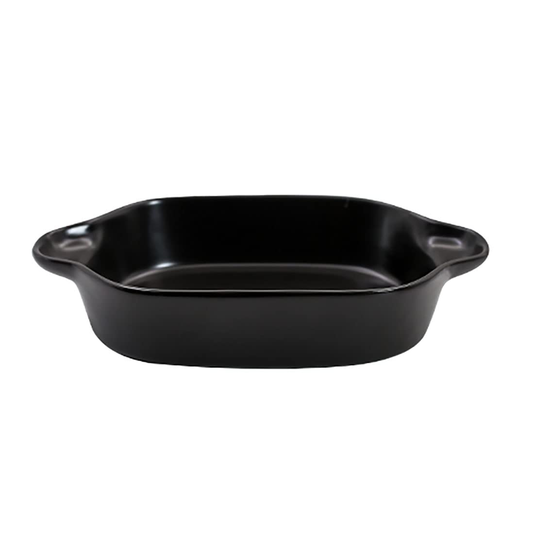 Bicuzat 8.5 Inch Black Ceramic Lasagna Pan - Oven Safe Rectangular Baking Dish for Lasagna, Casseroles & Grilling | Matte Finish Bakeware for Cooking, Serving & Entertaining | Perfect for Family Dinners, Restaurants & Holiday Meals