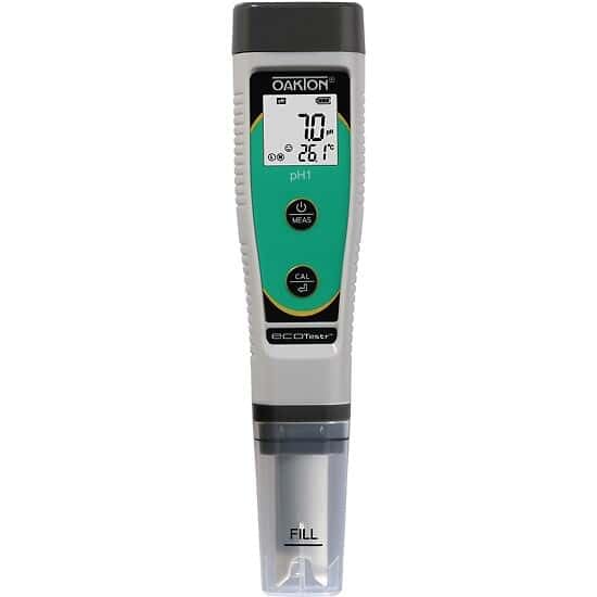 Oakton EcoTestr™ pH1 Waterproof Pocket Tester - Digital pH Meter for Water Testing, Swimming Pools, Aquariums & Hydroponics | Portable & Accurate pH Measurement Tool