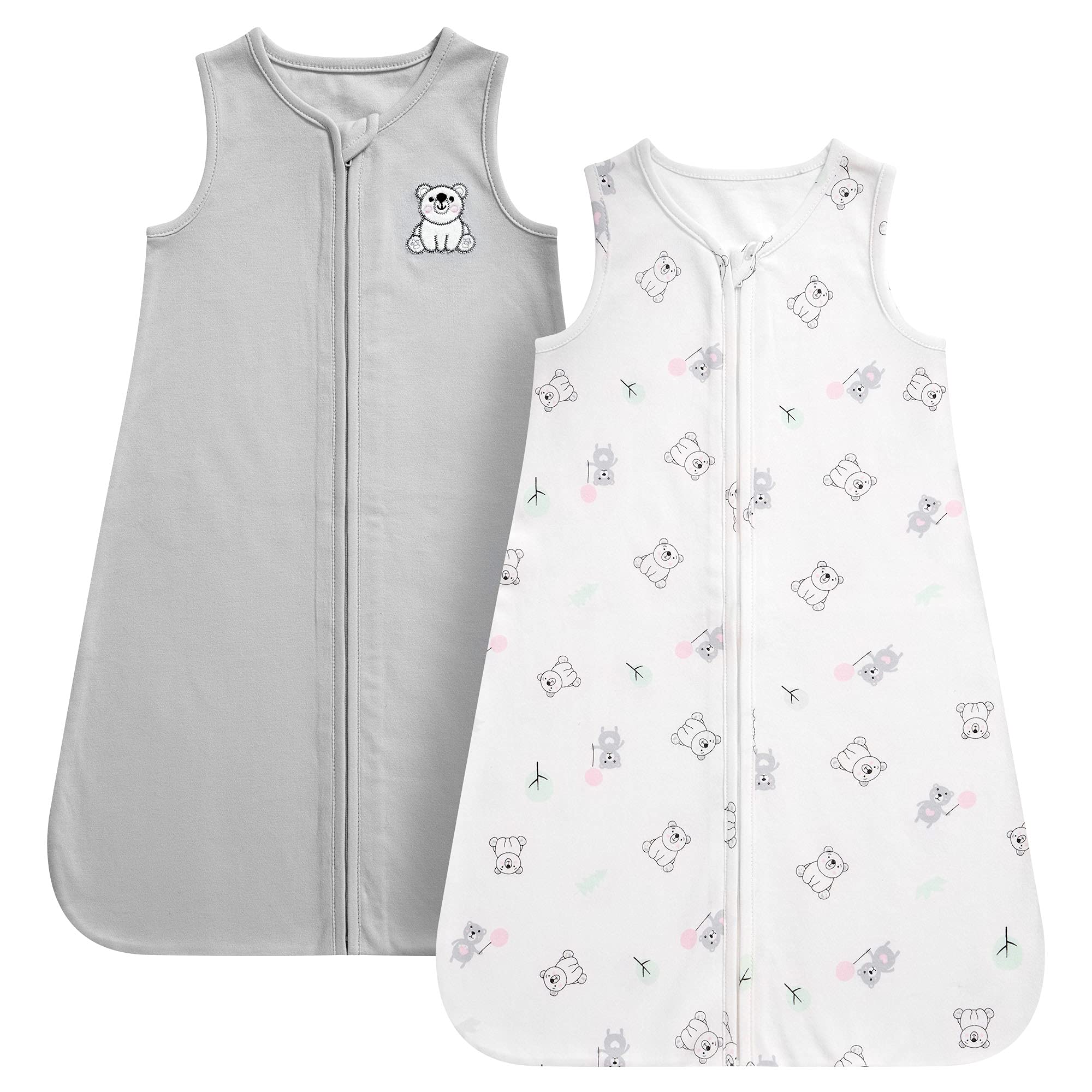DaysU 100% Cotton Baby Wearable Blanket - Soft Sleeveless Sleep Sack with Zipper for Boys & Girls | Perfect for Nursery, Daycare & Travel