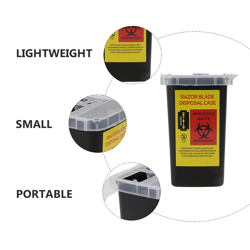 2-Pack Blade Storage Box - Safe Razor Blade Disposal Container for Barbershops & Home Use | Durable Shaving Blade Case, Waste Blade Recycling Bin & Razor Dispenser | Perfect for Salon, Grooming & Personal Shaving Safety