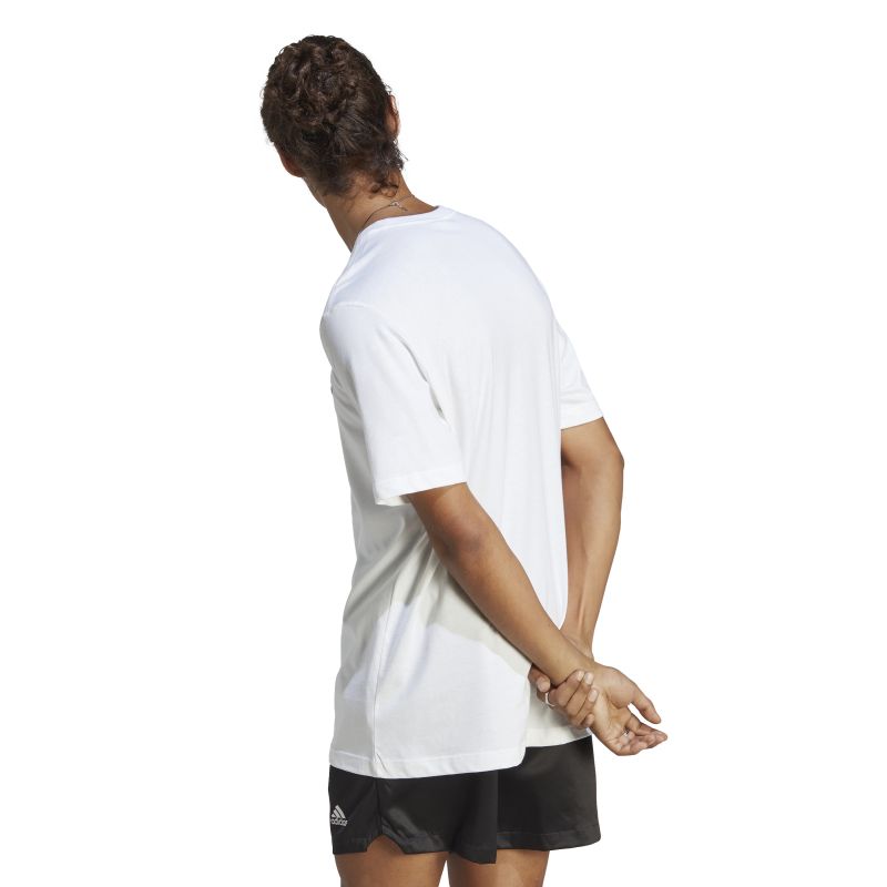 Adidas Men's Essentials Small Logo T-Shirt - Comfortable Casual Cotton Tee for Everyday Wear, Gym, and Street Style