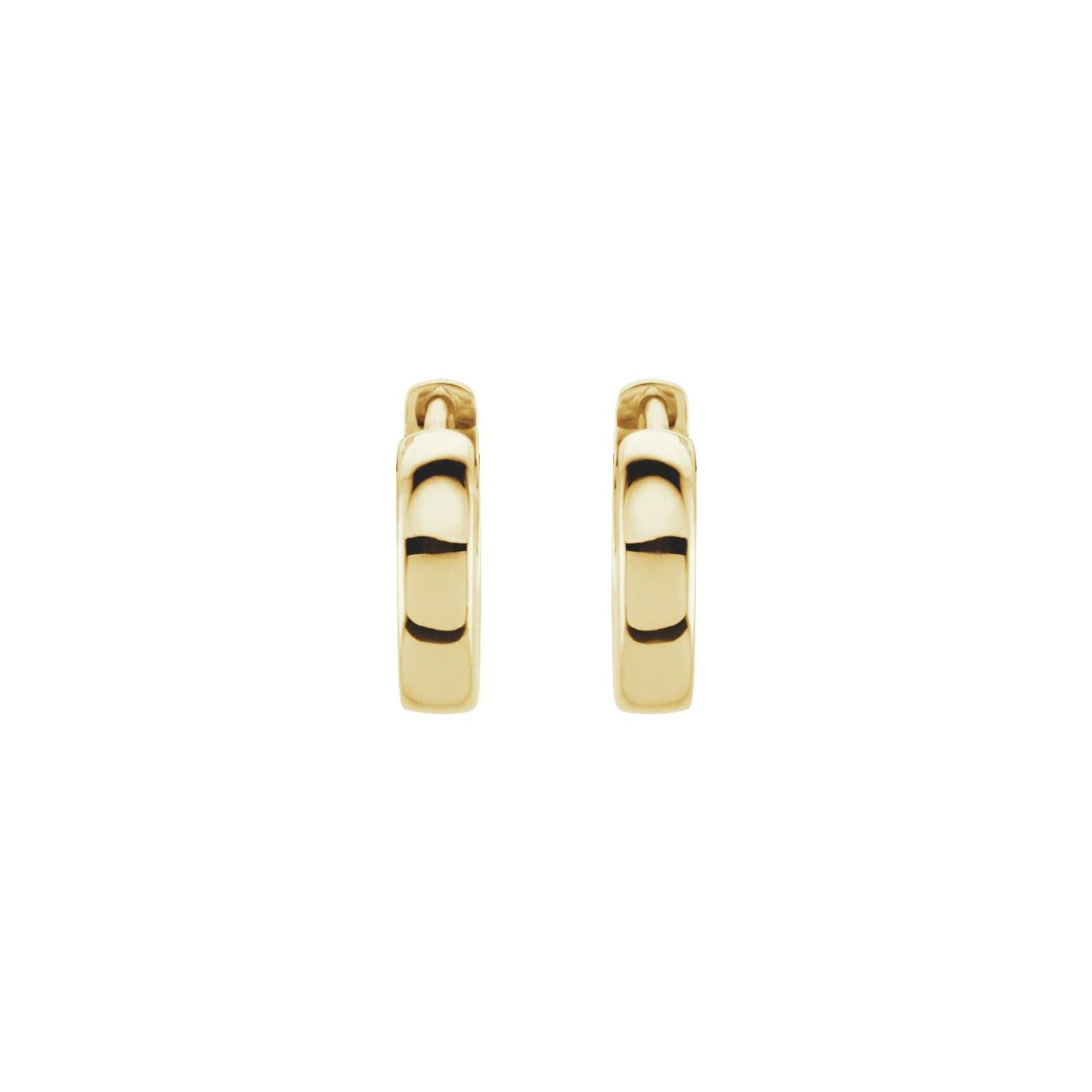 14K Gold or Platinum Hinged Huggie Hoop Earrings for Women | Diamond2Deal Fine Jewelry | Perfect for Everyday Wear, Date Nights & Special Occasions