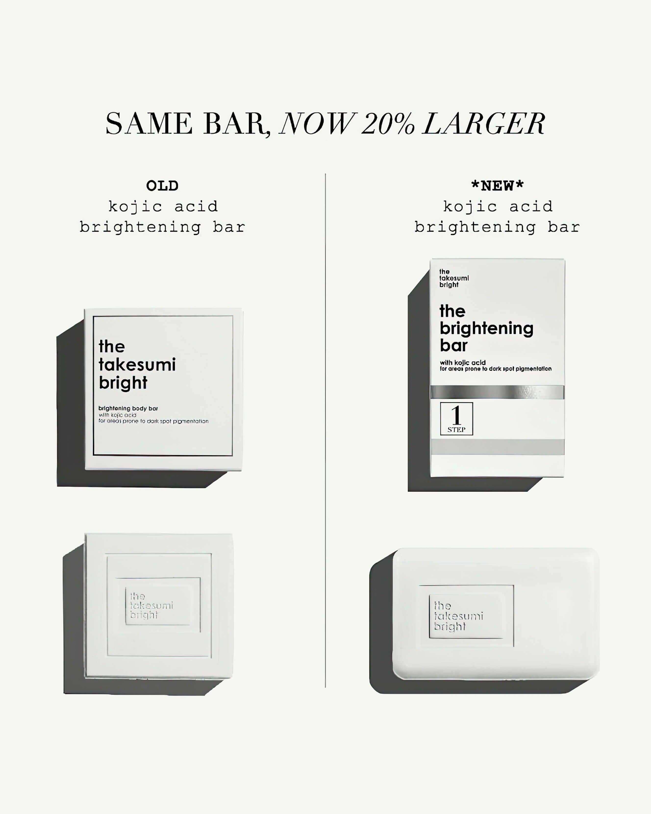 Kojic Acid Brightening Body Bar - The Takesumi Bright Soap for Skin Lightening & Even Tone | Perfect for Dark Spots, Hyperpigmentation & Glowing Skin