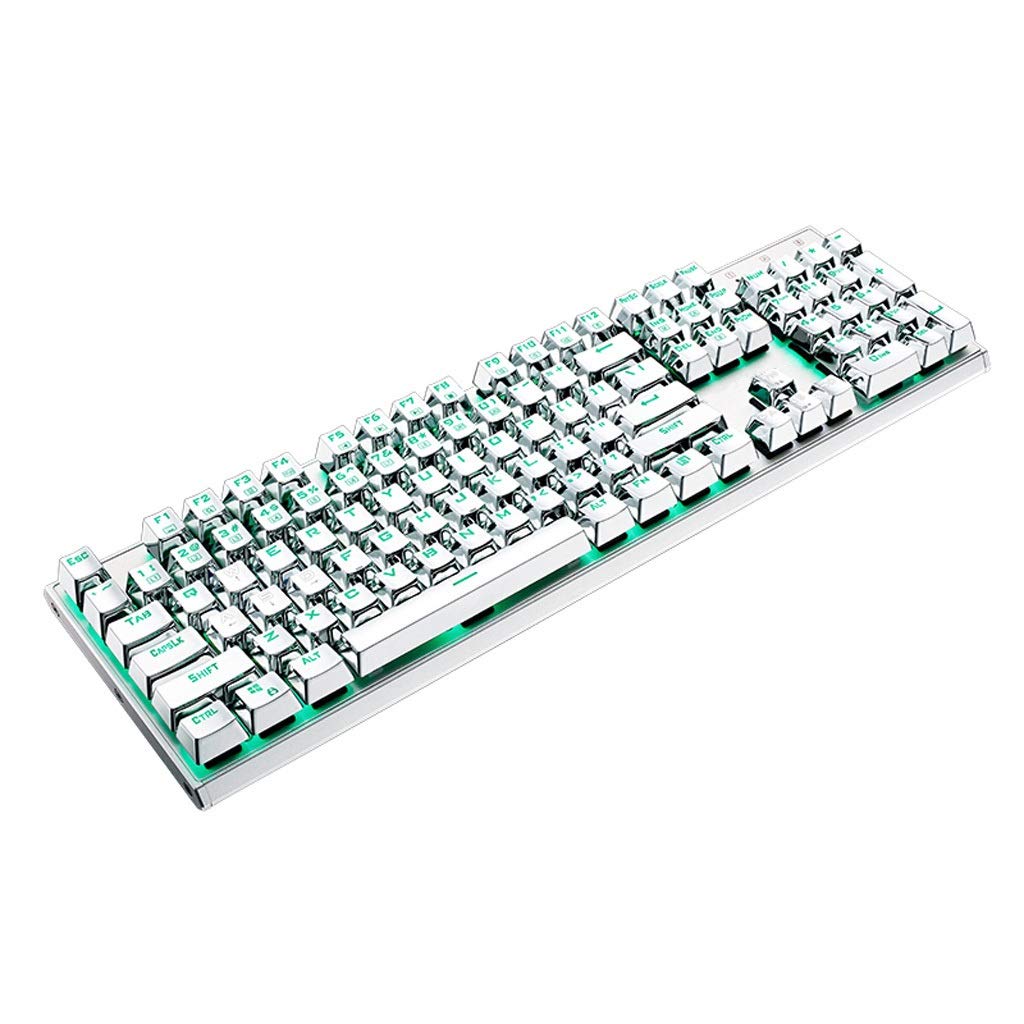WYH Professional 104-Key Mechanical Gaming Keyboard with RGB Backlit, Ergonomic Design for PC Gamers - Perfect for Esports, Streaming & Office Work