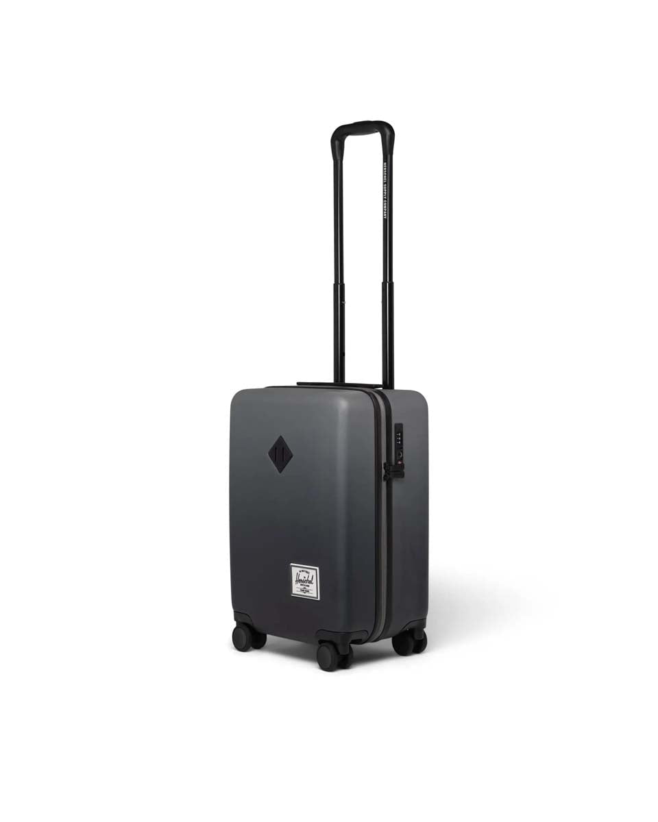 Herschel Heritage Hardshell Carry On Luggage - Black Gradient | Lightweight Durable Suitcase for Travel & Business Trips | TSA Approved Spinner Luggage with Smooth Wheels
