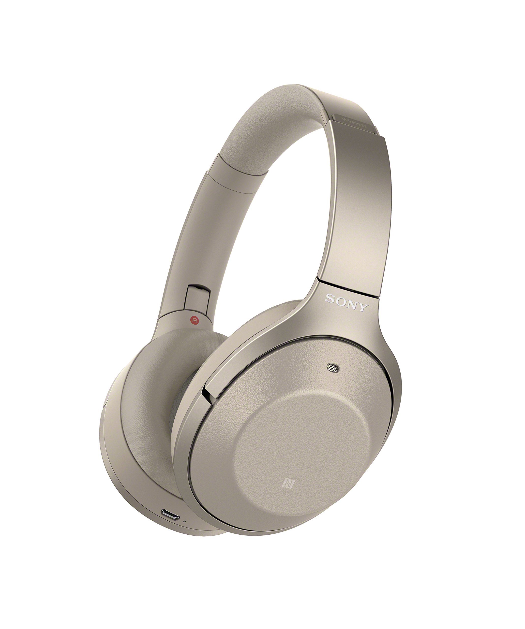 Sony WH1000XM2 Wireless Bluetooth Over-Ear Headphones with Noise Cancellation - Gold (Renewed) | Perfect for Travel, Work & Music Lovers