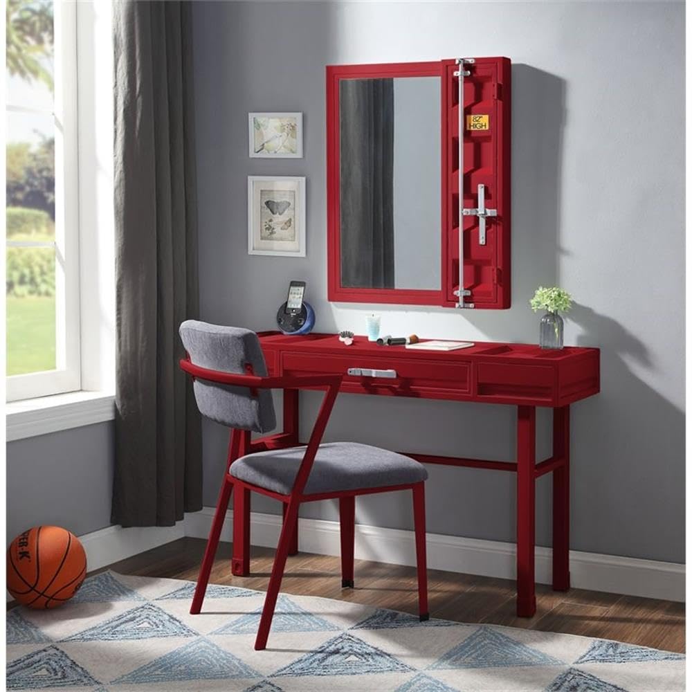 Red Acme Cargo Vanity Desk for Home & Office Use